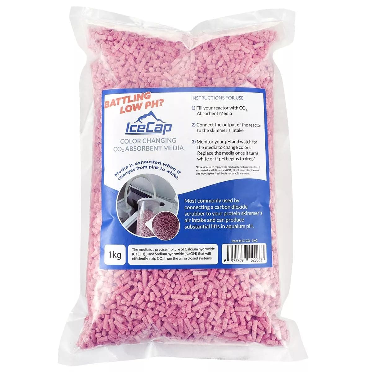 IceCap Color Changing CO2 Absorbent Media 1kg