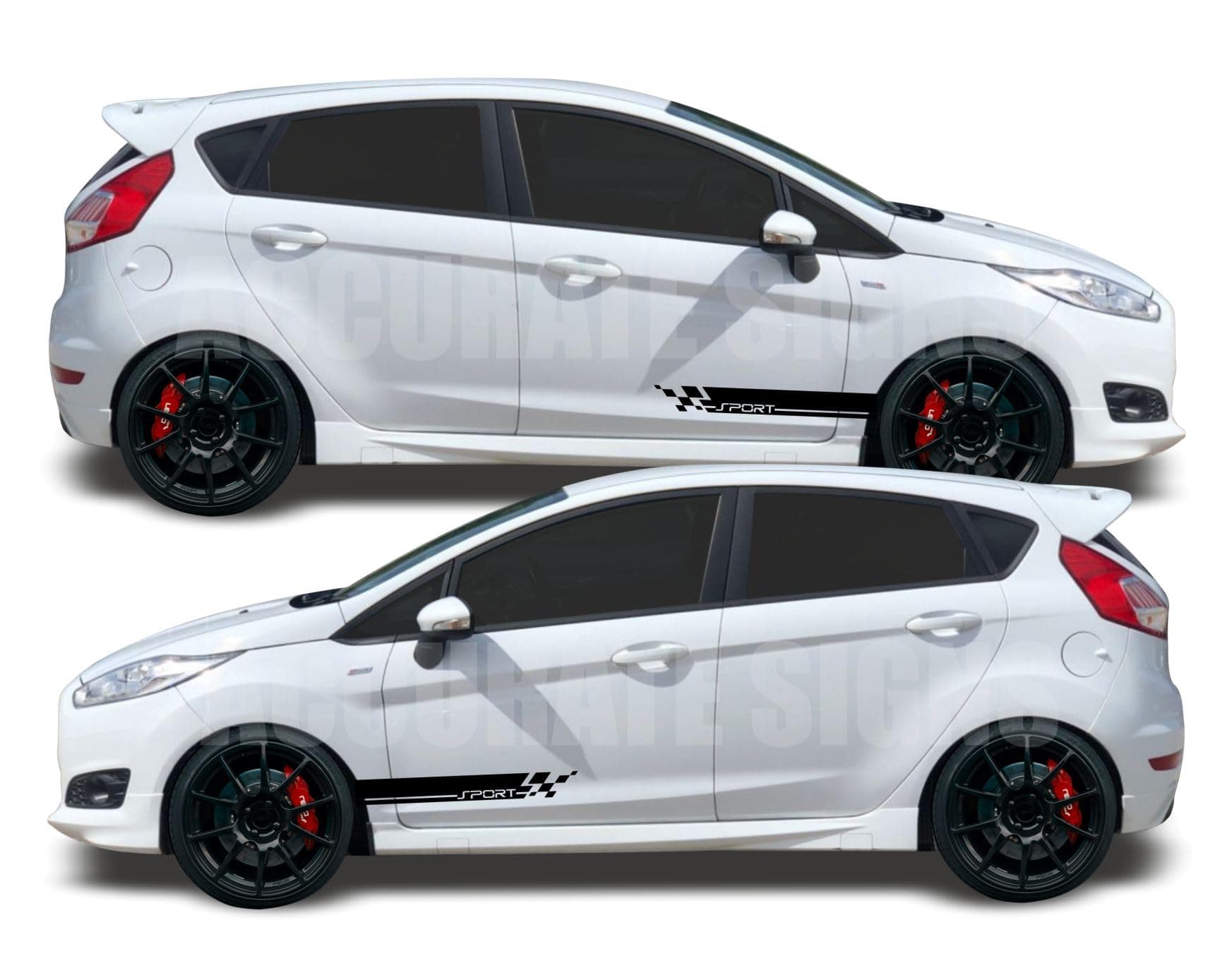 Stickers for Fiesta Stripes Graphics Decal Sticker Kit