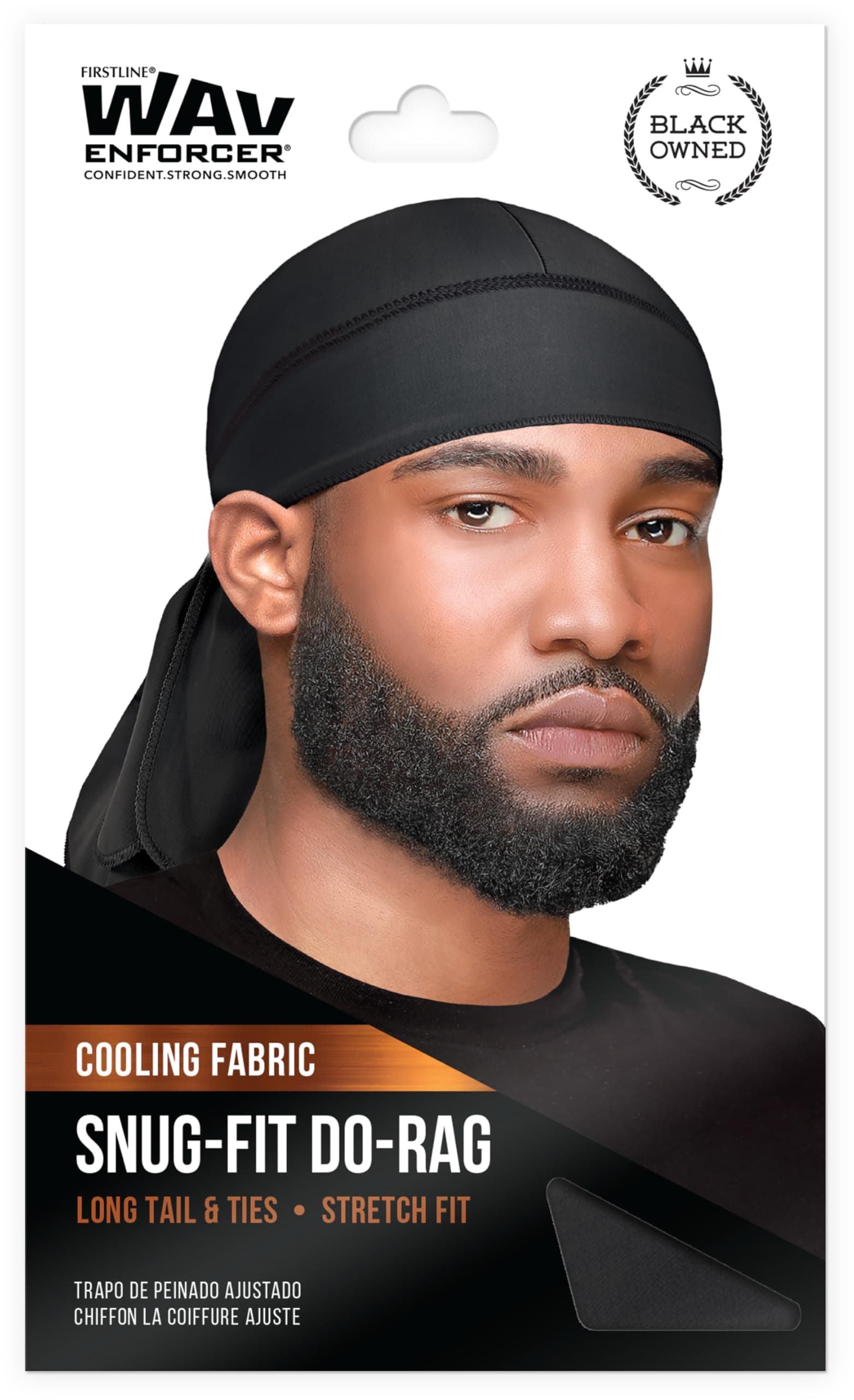 WavEnforcer 106 Snug Fit Do-Rag, Black
