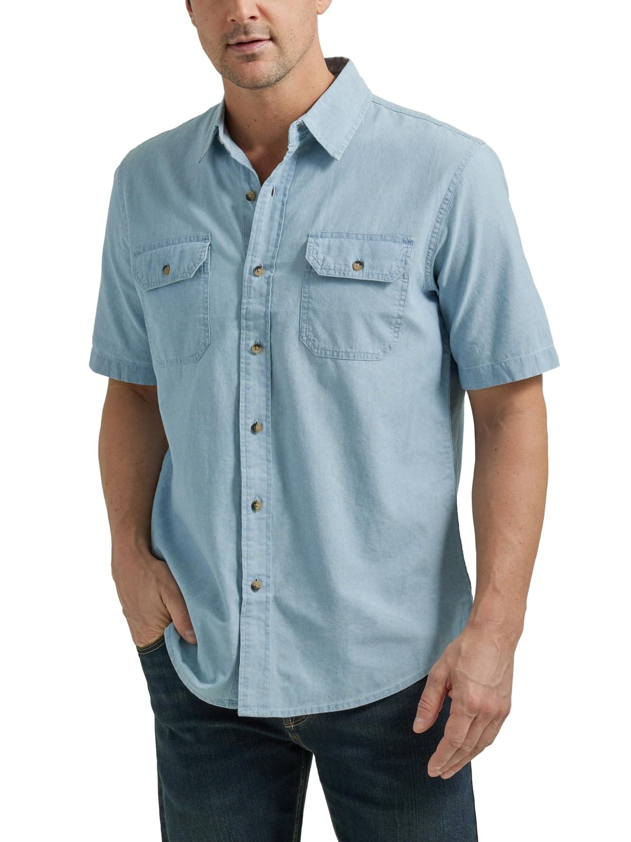 Men's Short Sleeve Classic Woven Shirt