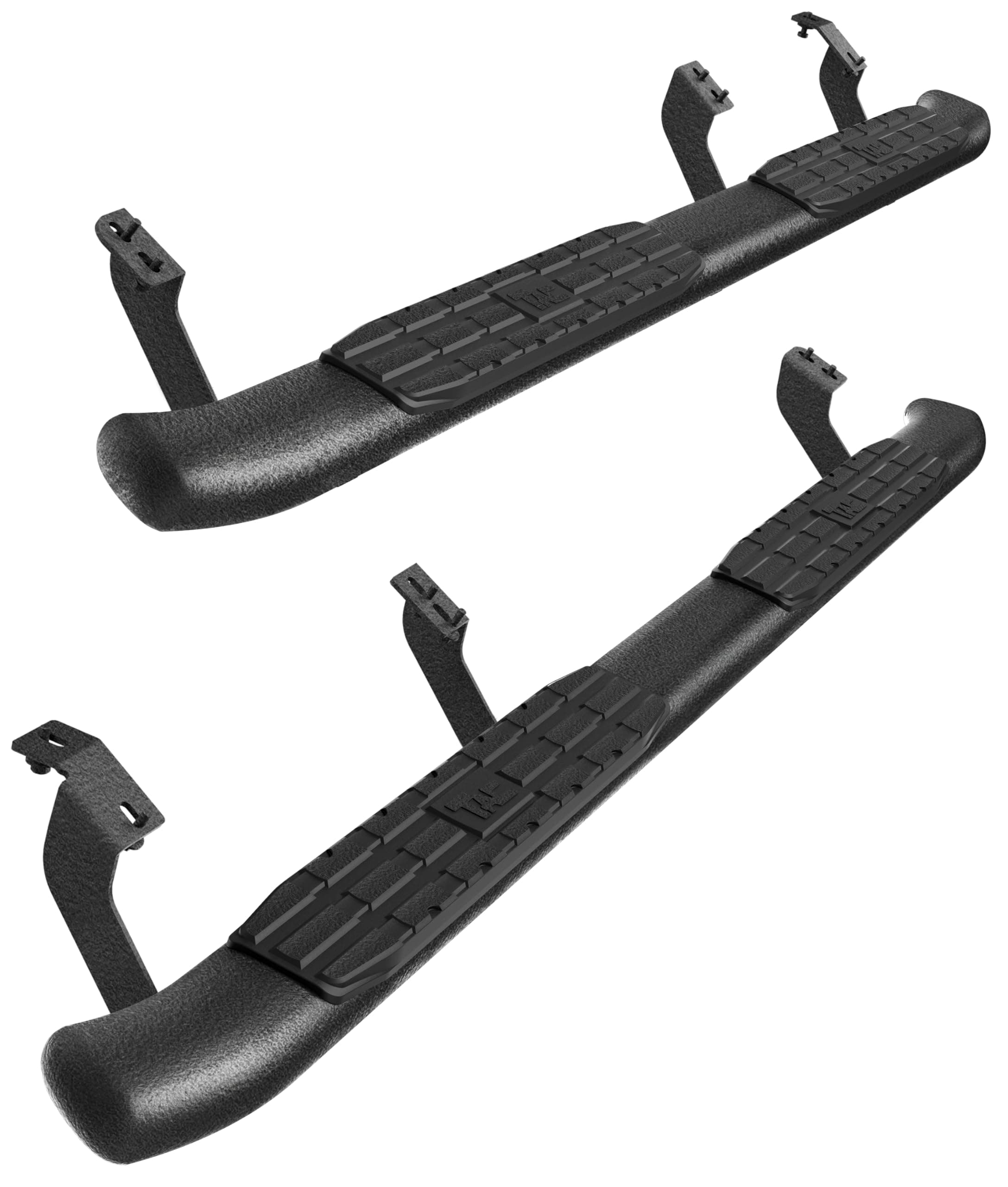 TAC 4.25" Side Steps Running Boards Fit 2007-2021 Toyota Tundra Crew Max Pickup Truck Side Bars Nerf Bars Black Rock Panel Off Road Exterior Accessories (2 Pieces Running Boards)