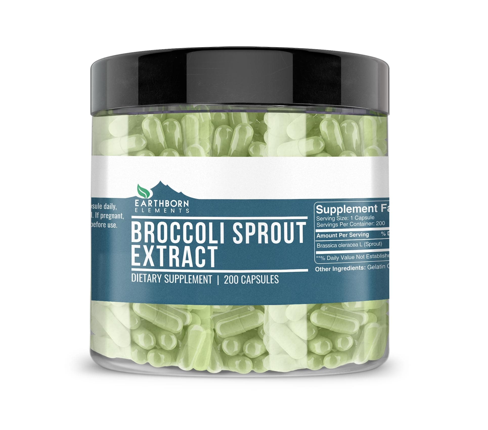 Broccoli Extract 200 Capsules, Pure & Undiluted, No Additives