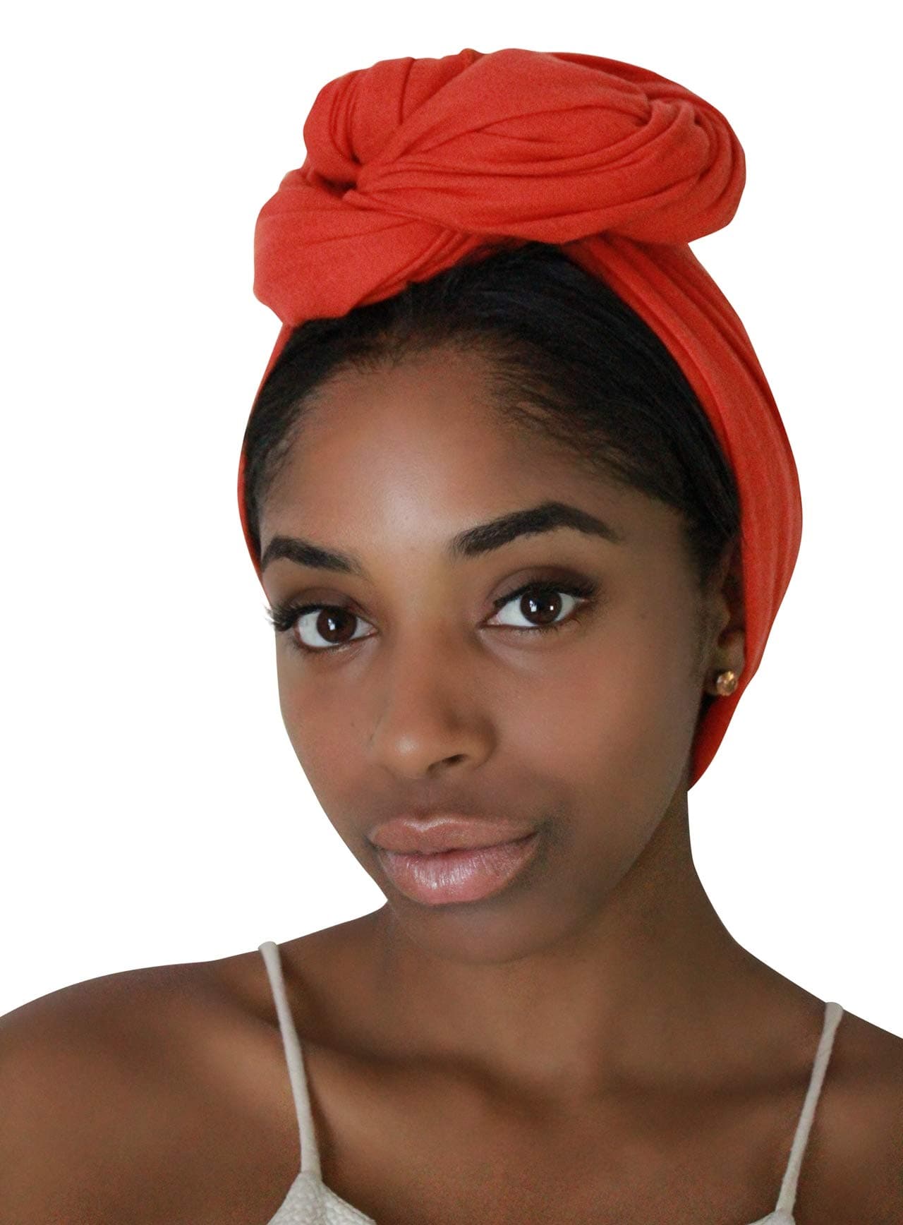 Rayna Josephine Solid Color Head Wrap -Stretch Long Hair Scarf Turban Tie