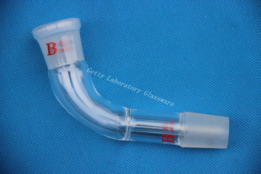 Distillation Bent Glass Adapter, 24/29 joint,lab glassware