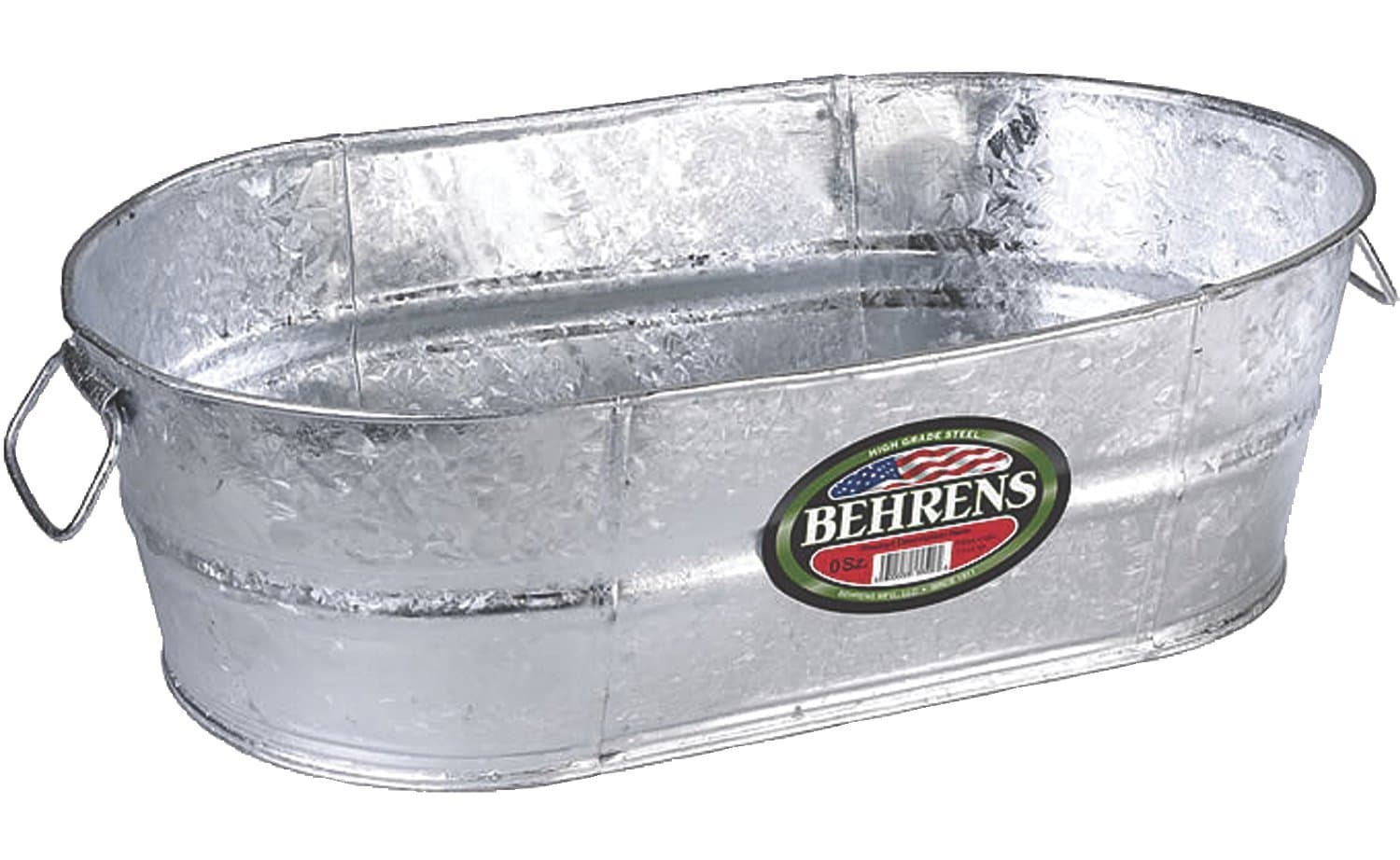 OVAL TUB GALV 7.5GAL