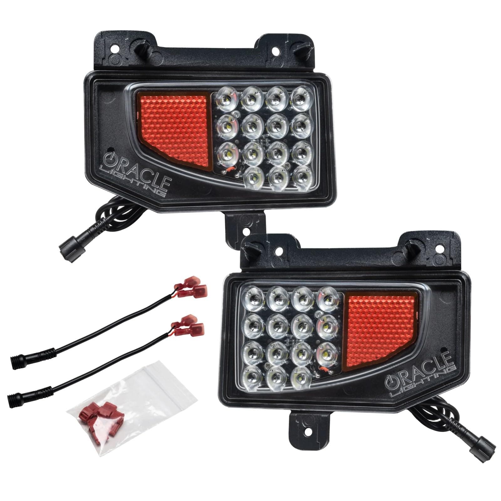 Lighting 5878-504 Rear Bumper LED Reverse Lights fits 2020 2024 Gladiator JT - Provides Over 1500 Additional Lumens, Direct Replacement Lamp Using Existing Hardware