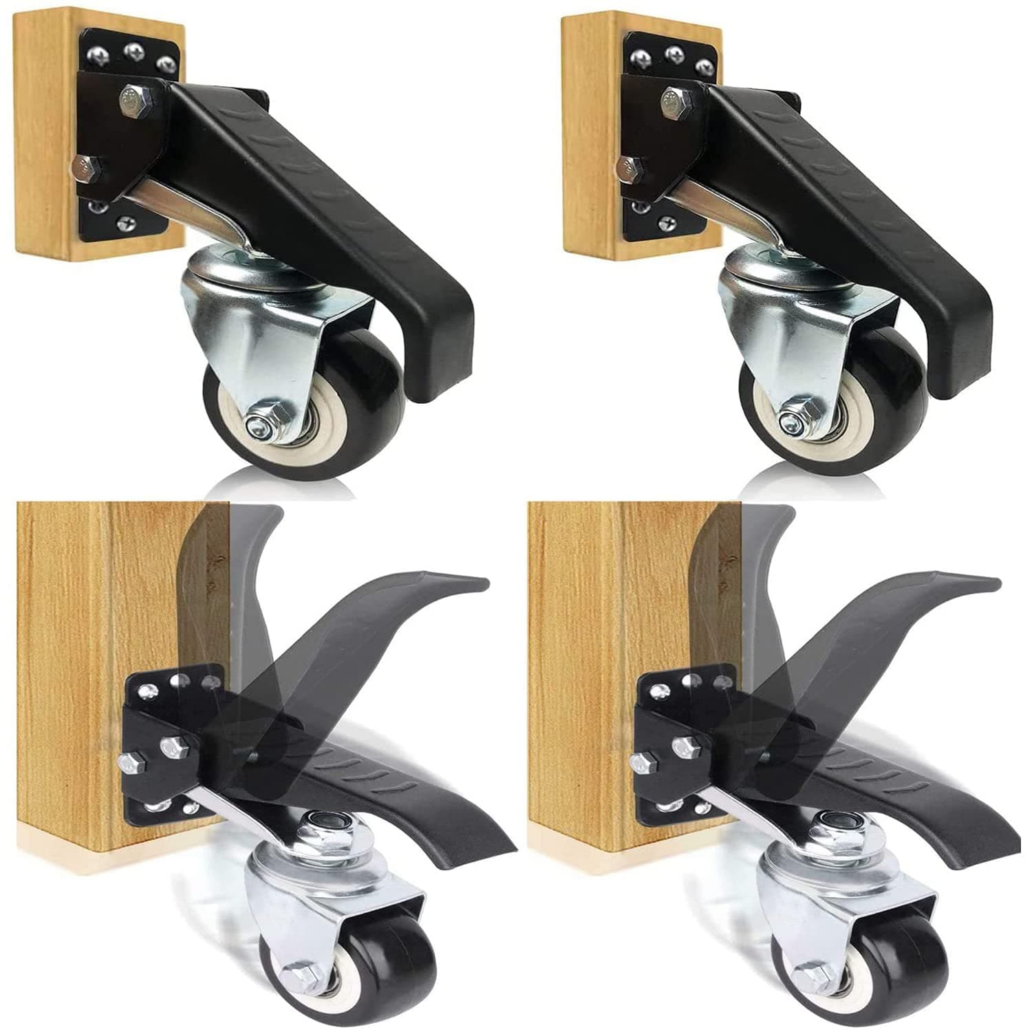 Workbench Caster kit Heavy Duty Worktable Caster for Portable Furniture Table Work Bench Casters Garage Table Saw