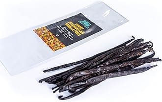 Vanilla Mart - Madagascan Vanilla Pods - Pack of 10 - Grade A Vanilla Beans - Premium Madagascar Vanilla - Vanilla Pods & Beans From Around The Globe