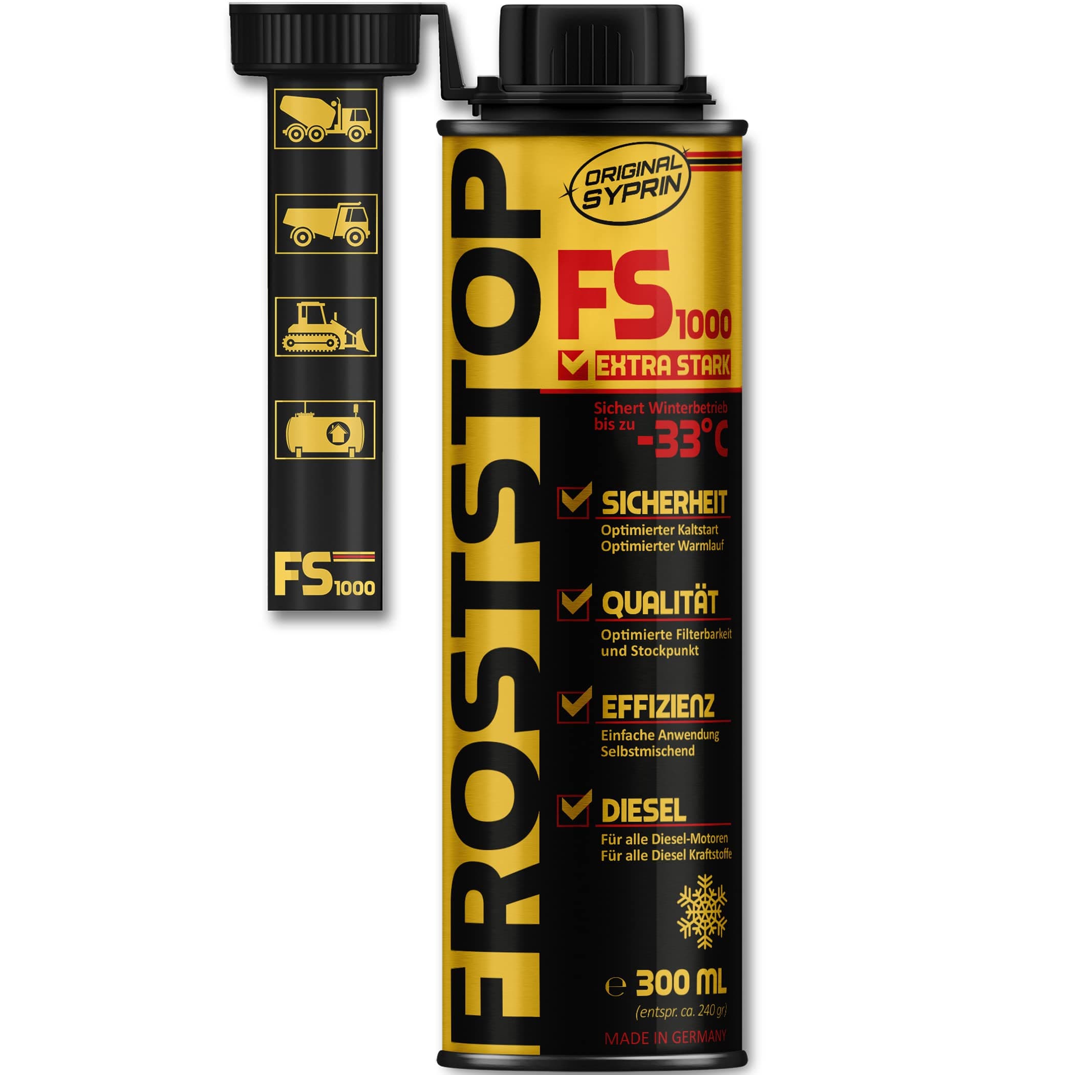 SYPRIN Original Diesel Additive Diesel Diesel Engine System Injector Diesel Additive Fuel Additive Diesel Injector Cleaner 250 ml