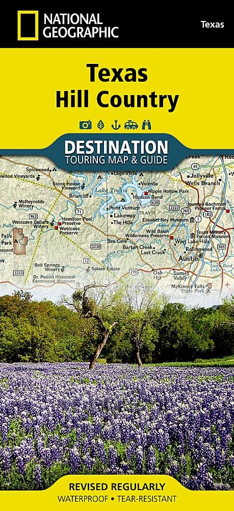 Texas Hill Country Map (National Geographic Destination Map)
