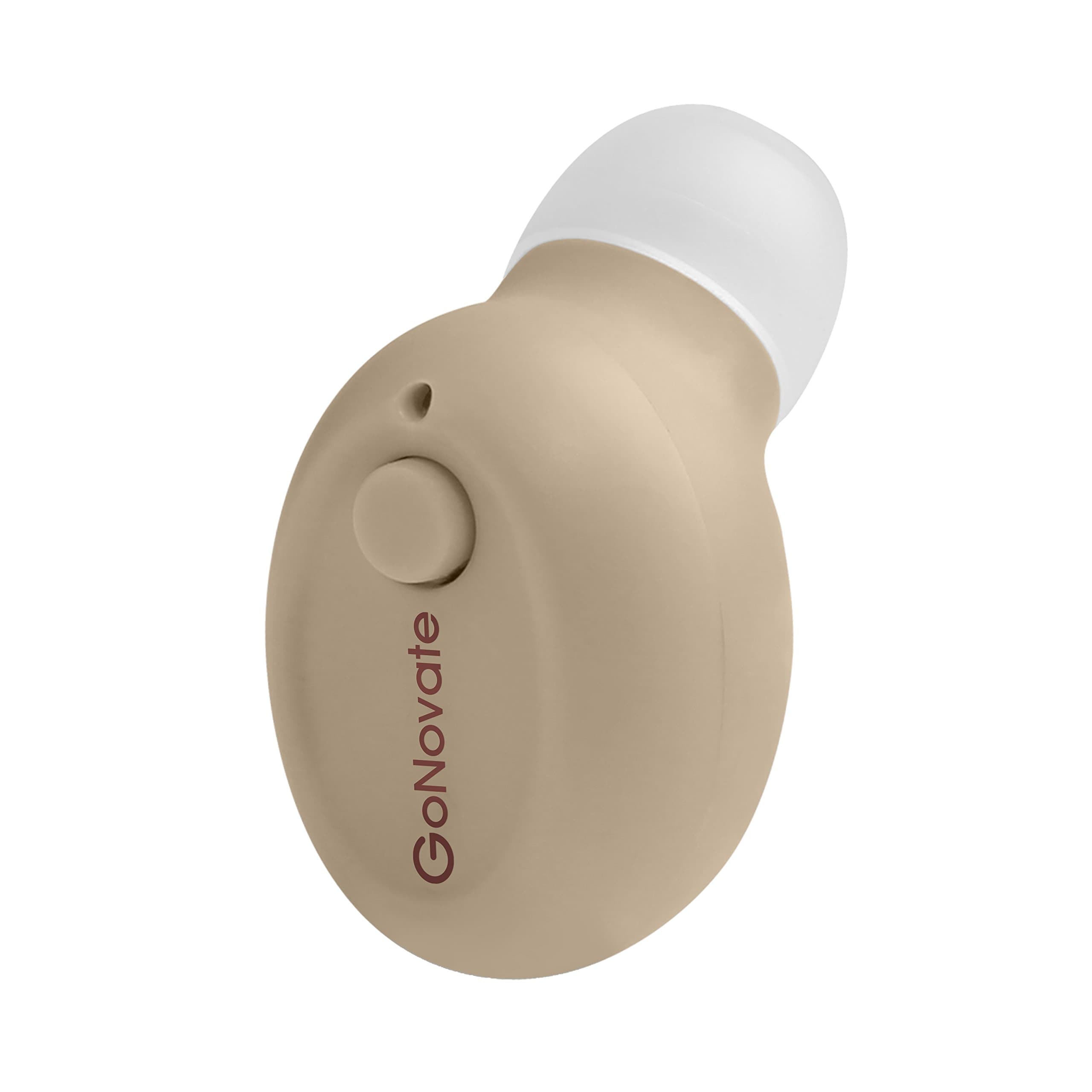 G8 Bluetooth Earbud, w/ 2 x Magnetic USB Chargers and 5.5 Hour Playtime, Mini Wireless Headset In-Ear Earpiece with Mic for iPhone, Samsung Galaxy (Khaki)