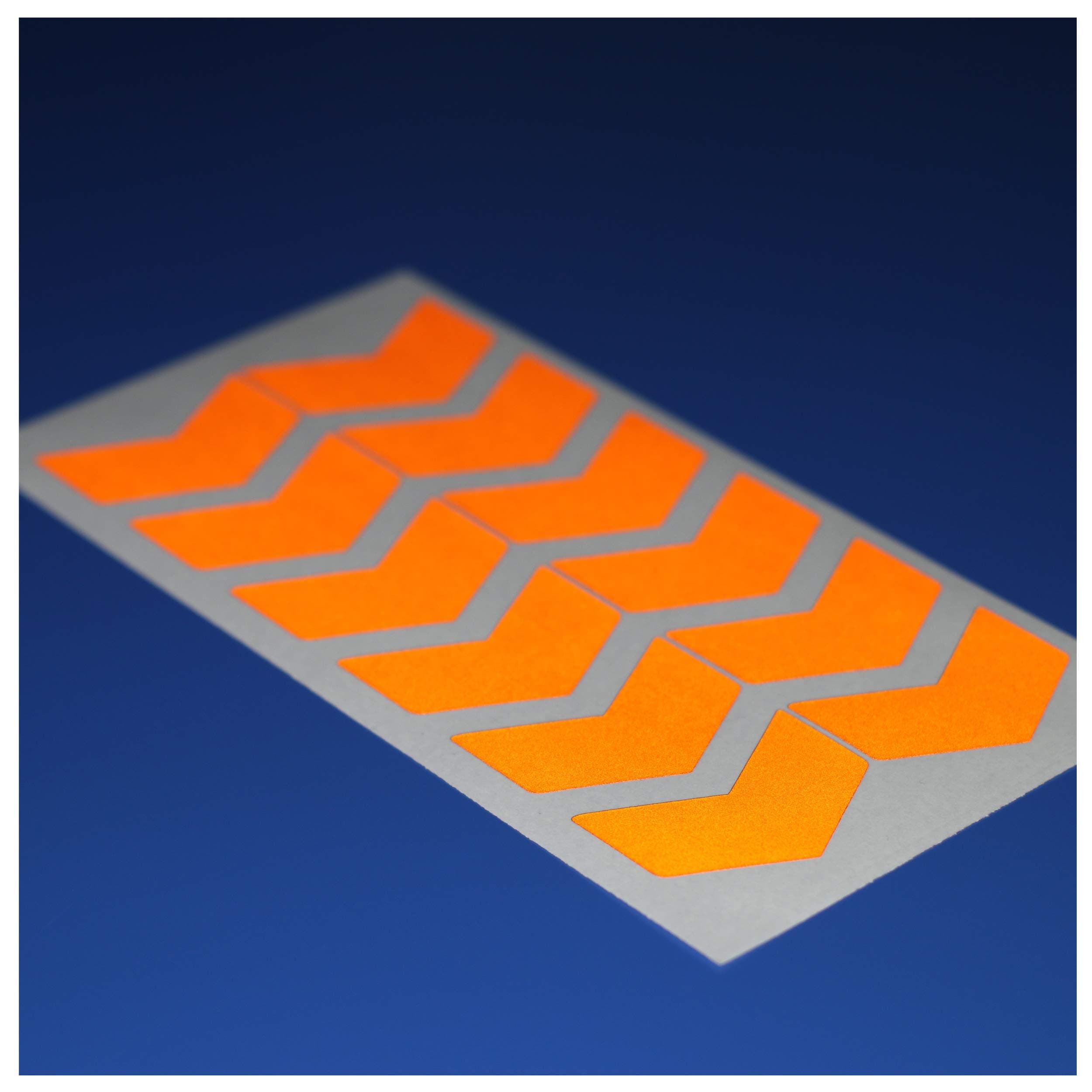 Safe-Tee Reflective Orange 2 INCH Chevron Stickers