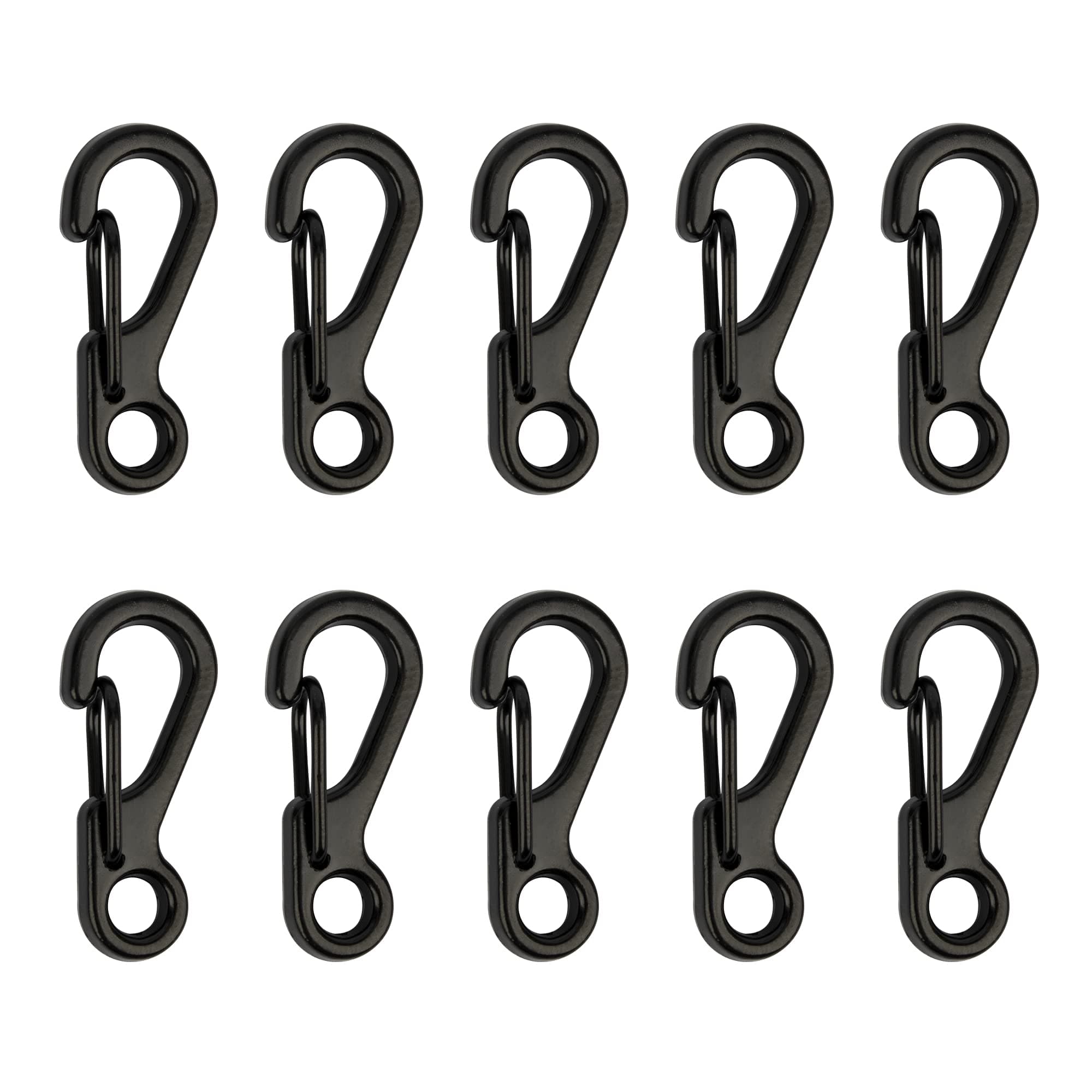 Temlum 2.5 cm Tiny Carabiner Clip, Aluminum Keyring Clips Snap Hook Small Carabiner Clips for Keys, Backpack, Fishing, Camping, Outdoor