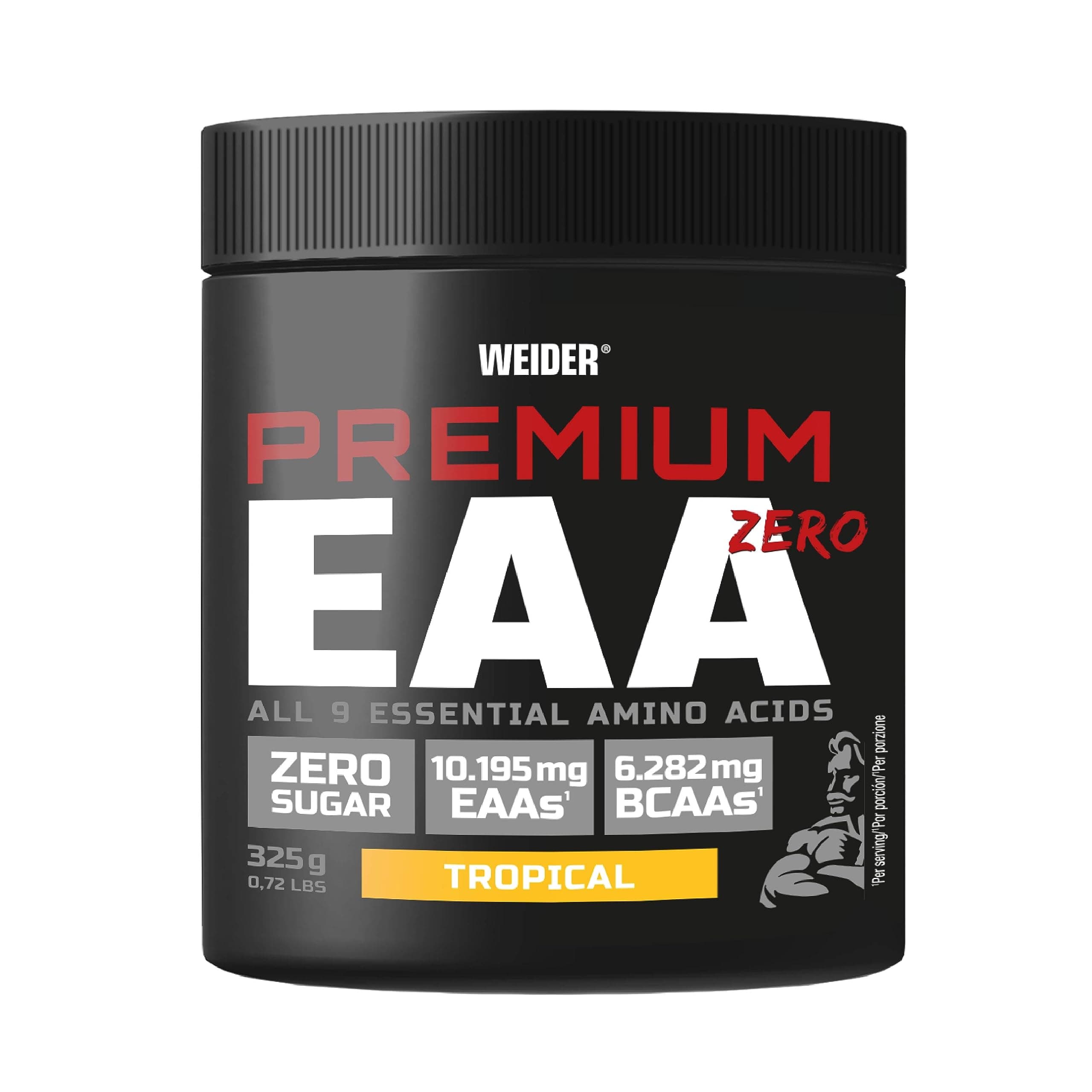 (New!) WEIDER Premium EAA Zero Powder 325 g (25 Servings), Tropical, All 9 Essential Amino Acids,31571