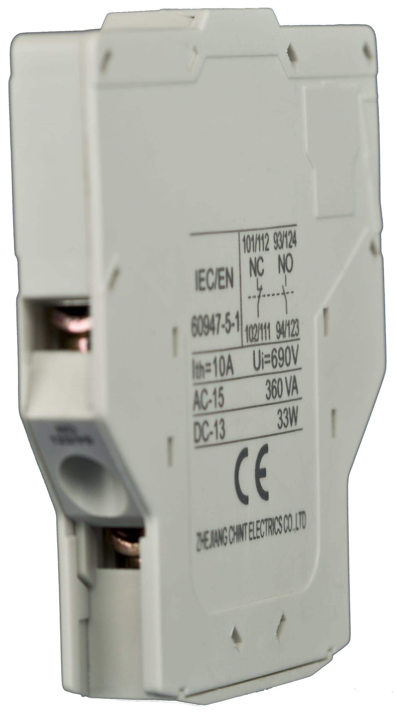 NOARK Electric AXFC11 Auxiliary Contacts for Ex9CK DP Contactor, Side Mounted, Open Coil, 1 NO/1 NC