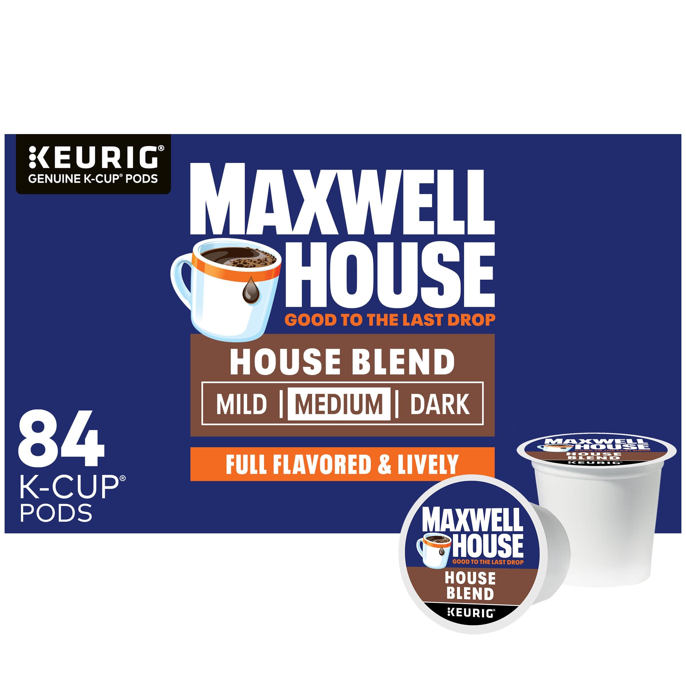 MAXWELL HOUSE House Blend COFFEE, K-CUP Pods, 84 Count