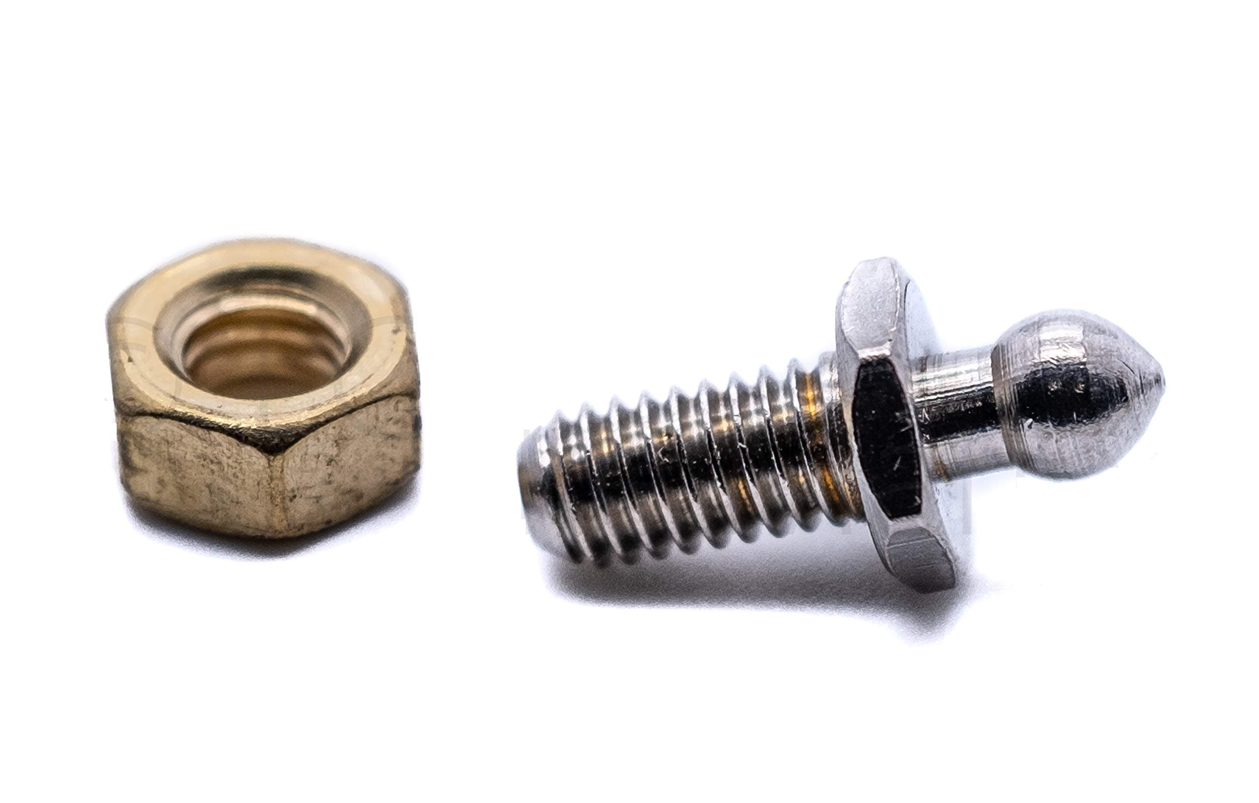 10 x Tenax Fastener (Made in England) 2ba Threaded Stud and nut