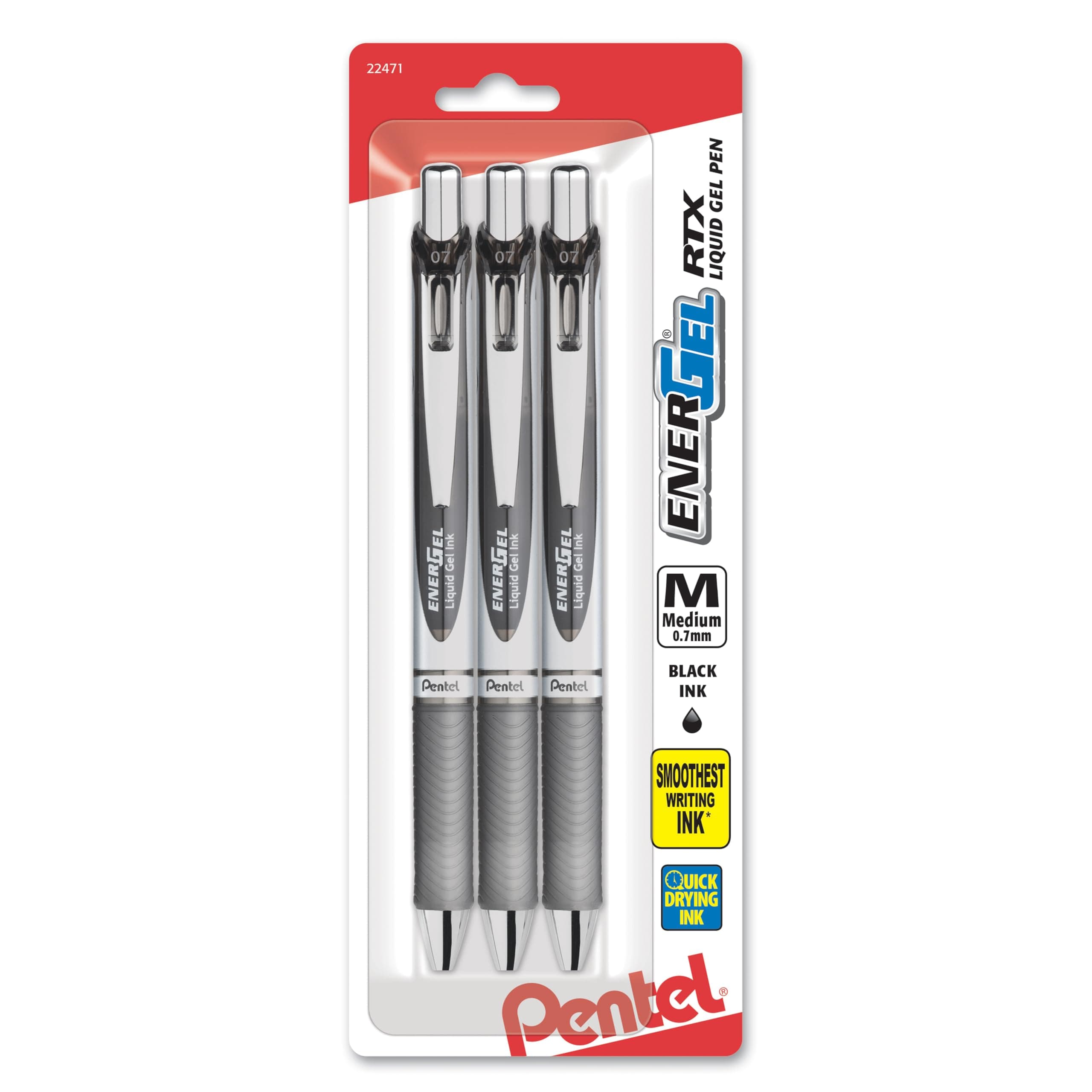 Pentel EnerGel RTX Retractable Liquid Gel Pen, Medium Point