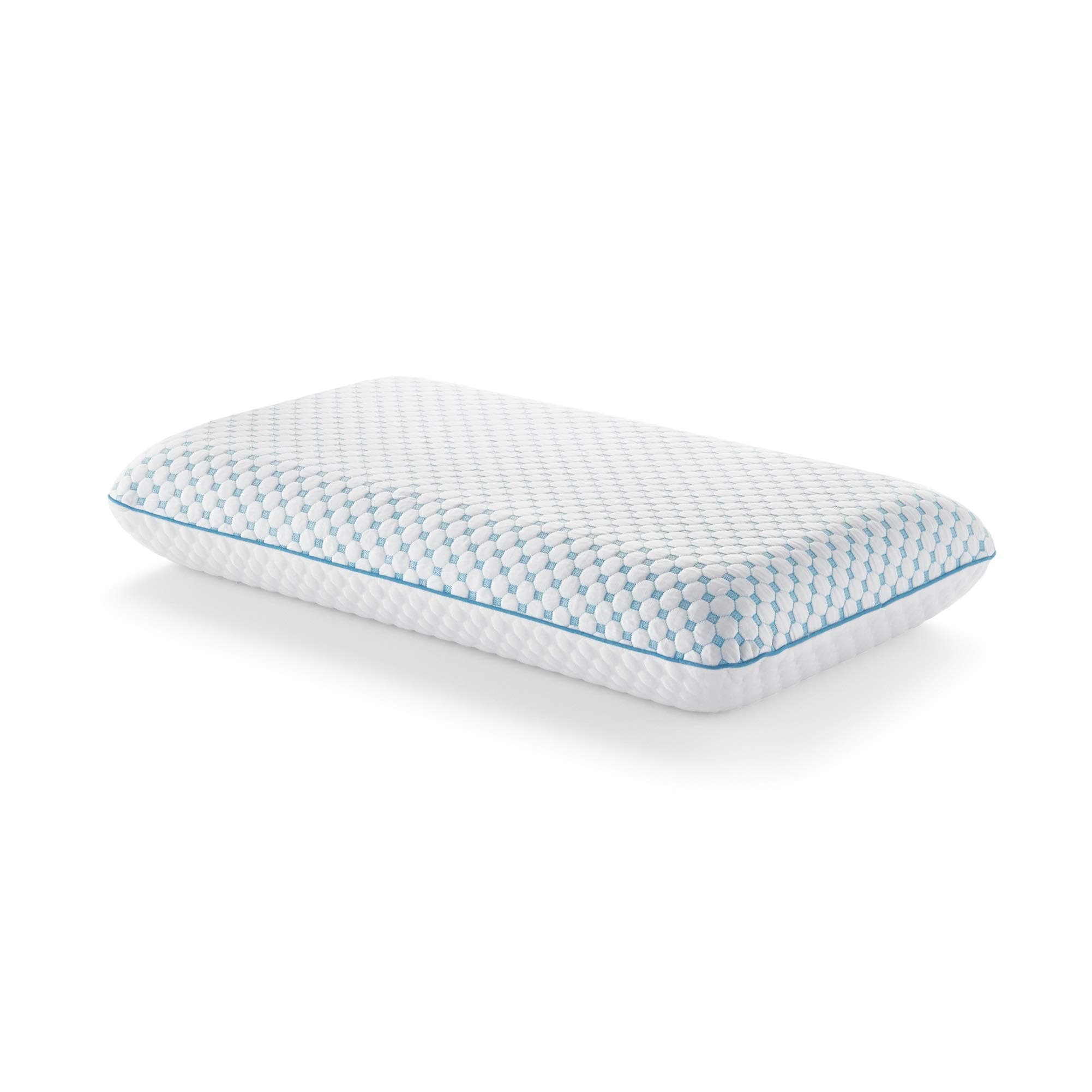 WEEKENDER Ventilated Gel Memory Foam Pillow with Reversible Cooling Cover – Two-Sided for All-Season Comfort – Washable Cover - Dorm Room Essentials - Standard,WhiteOEKO-TEX STANDARD 100