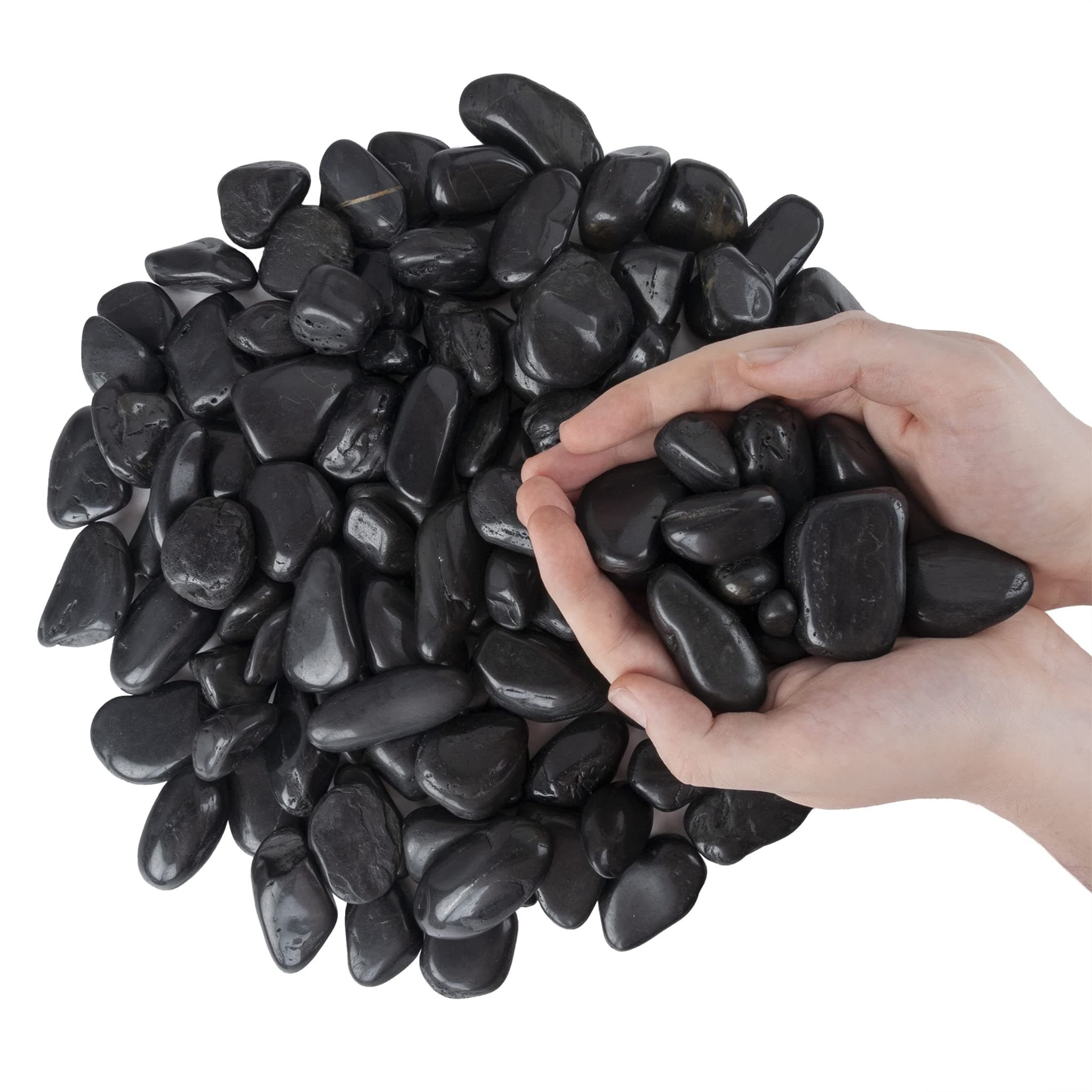 Closer2Nature 1kg Dark Coloured Smooth River Stones