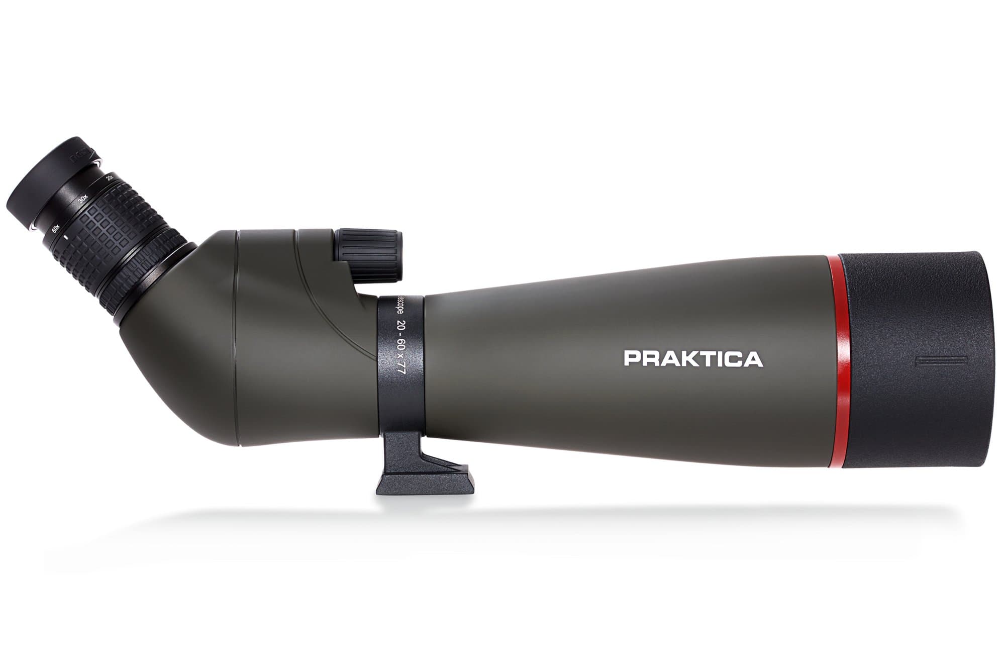 PrakticaPRA204 Alder 20-60x77mm Angled Spotting Scope with Tripod - Brown