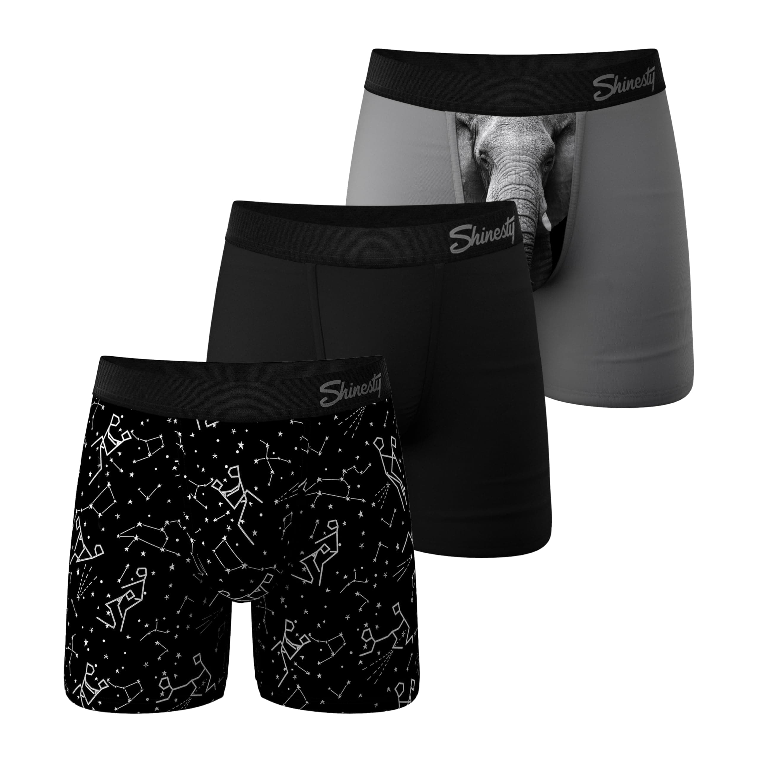 Boxer Briefs for Men Pack of 3 - Hammock Support Pouch Underwear for Men - Flyless