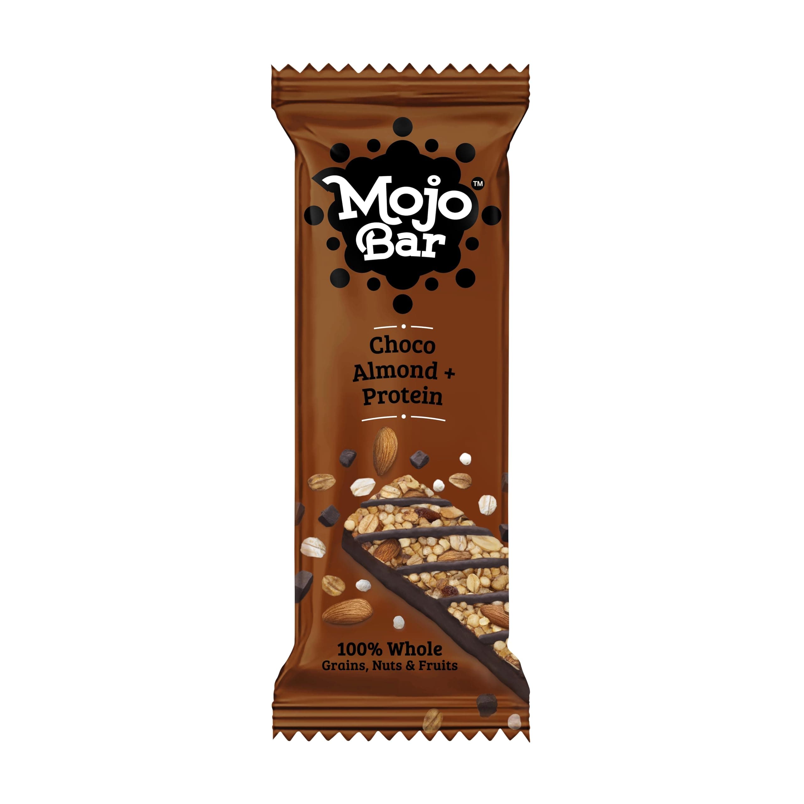 Mojo Bar Choco Almond Protein Snack Bar, 480g (Pack of 15)