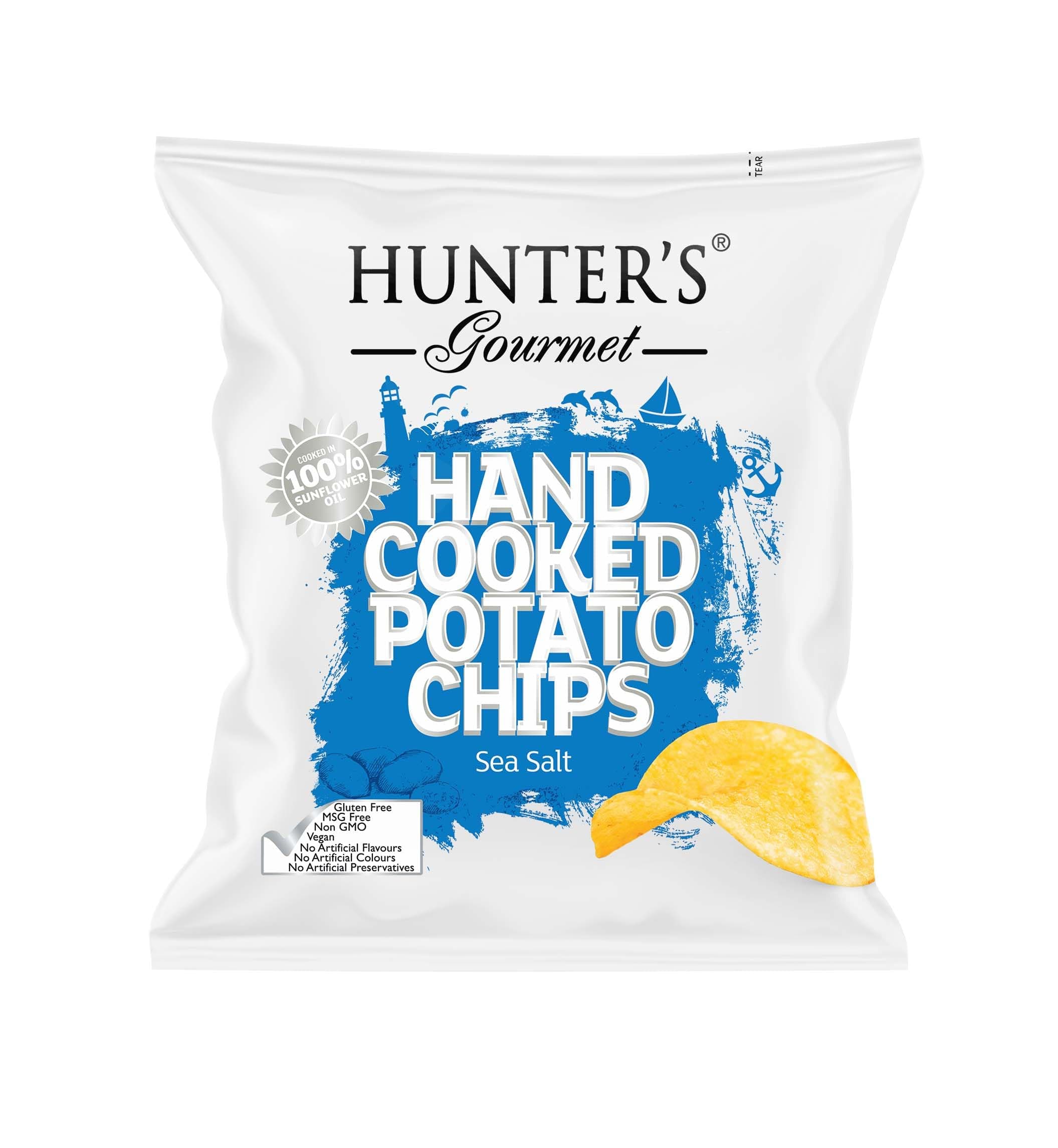 Hand Cooked Potato Chips - Sea Salt (40g)