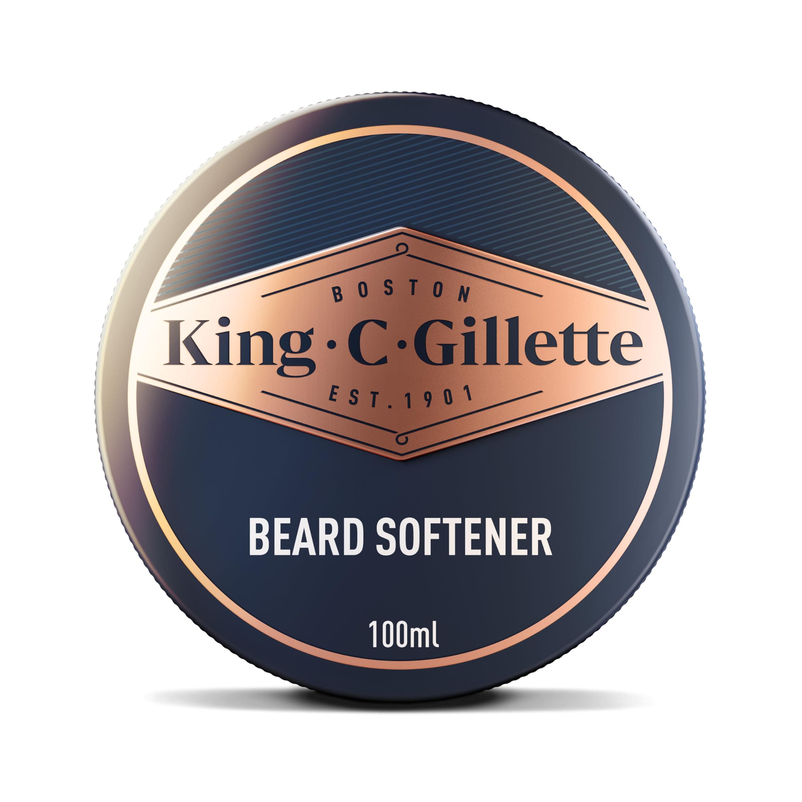 King C. Gillette Soft Beard Balm, Deep Conditioning with Cocoa Butter, Argan Oil and Shea Butter, 3.38 Fl Oz (Pack of 1)