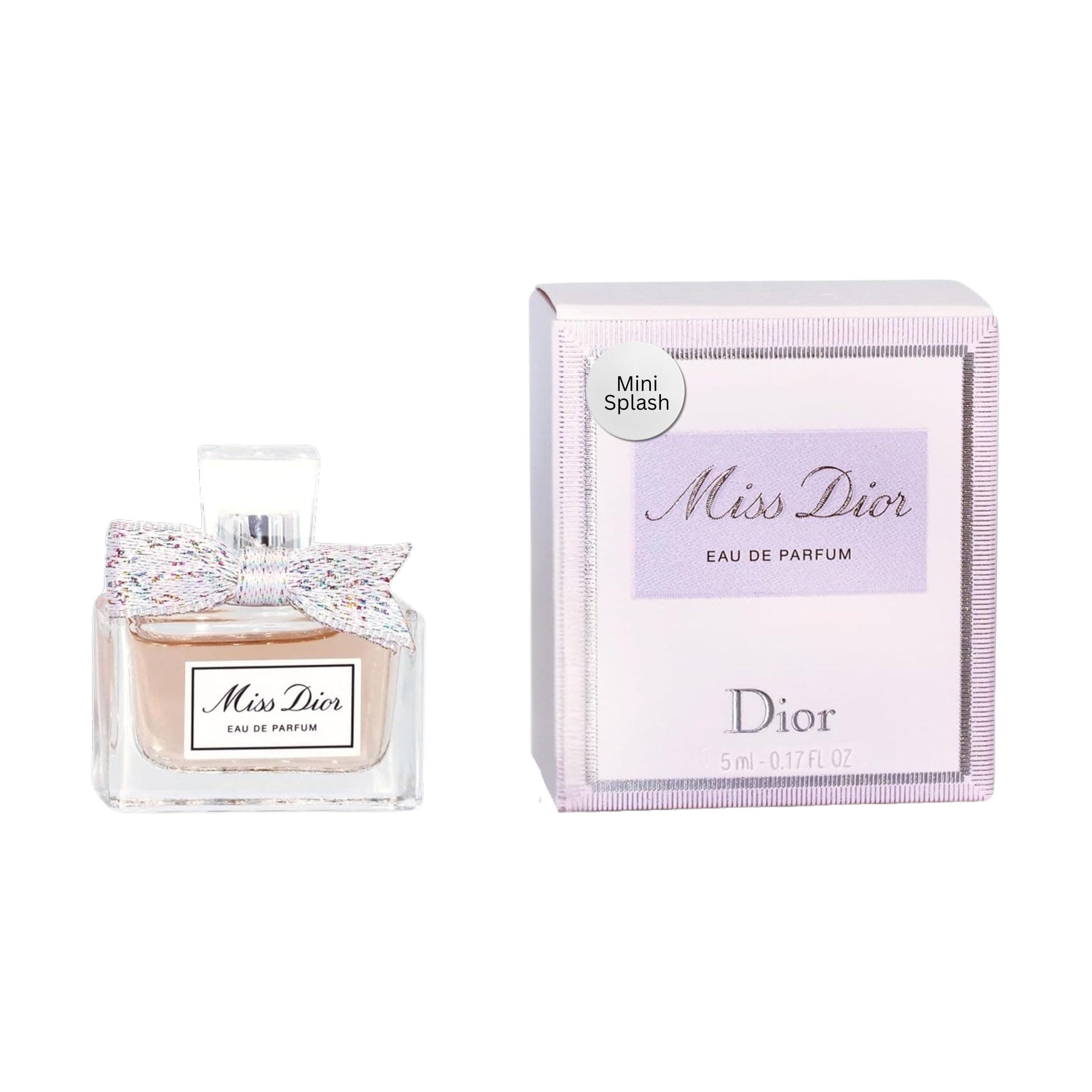 Miss Dior Eau de Parfum Mini Splash for Women, 0.17 Ounce
