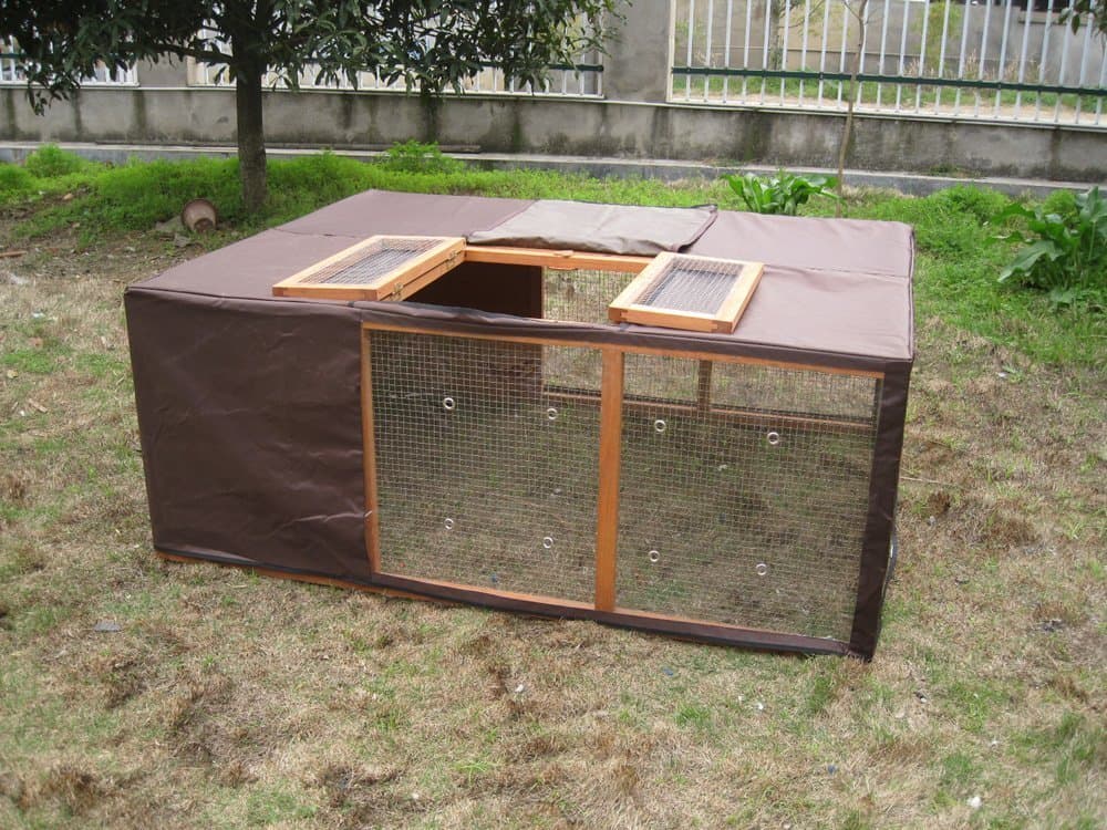 BUNNY BUSINESS Folding Run Cover, 48-inch