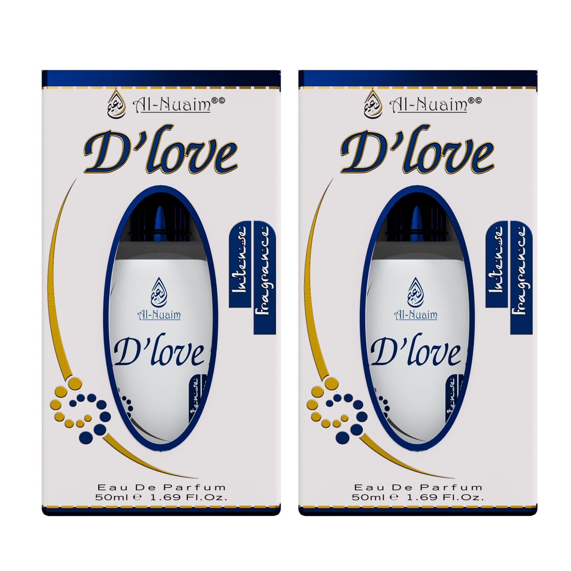 Deep Love Eau De Parfum for Men & Women - Pack of 2 (50ml Each) | EDP Perfume | Long Lasting & Luxury Fragrance