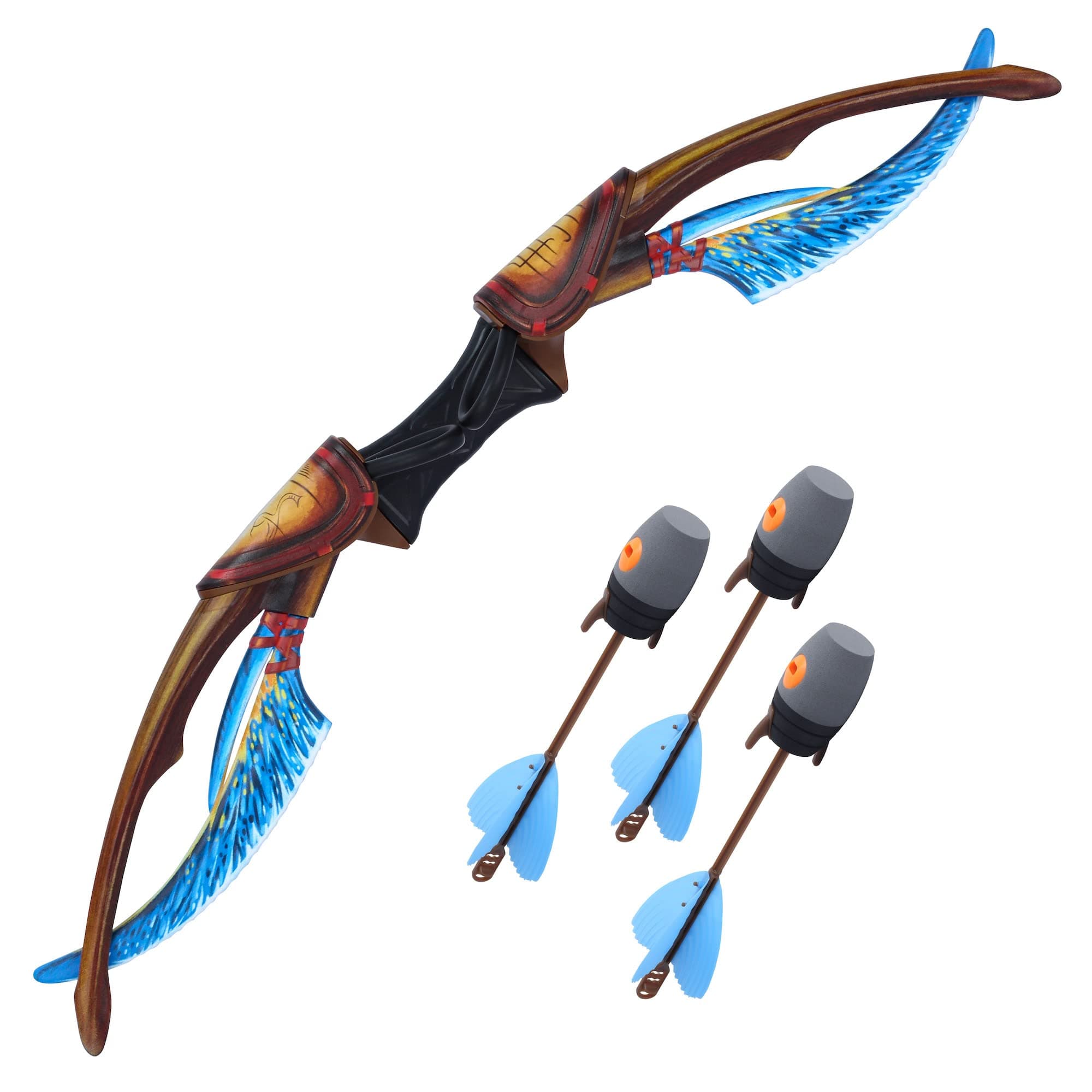 Zing Avatar Neytiri's Ceremonial Bow Pack - 1 Bow and 3 Zonic Whistle Arrows, Officially Licensed Role-Play Set, Shoots Safe Arrows Over 160ft, Long Range Outdoor Play, Age 14 and Up