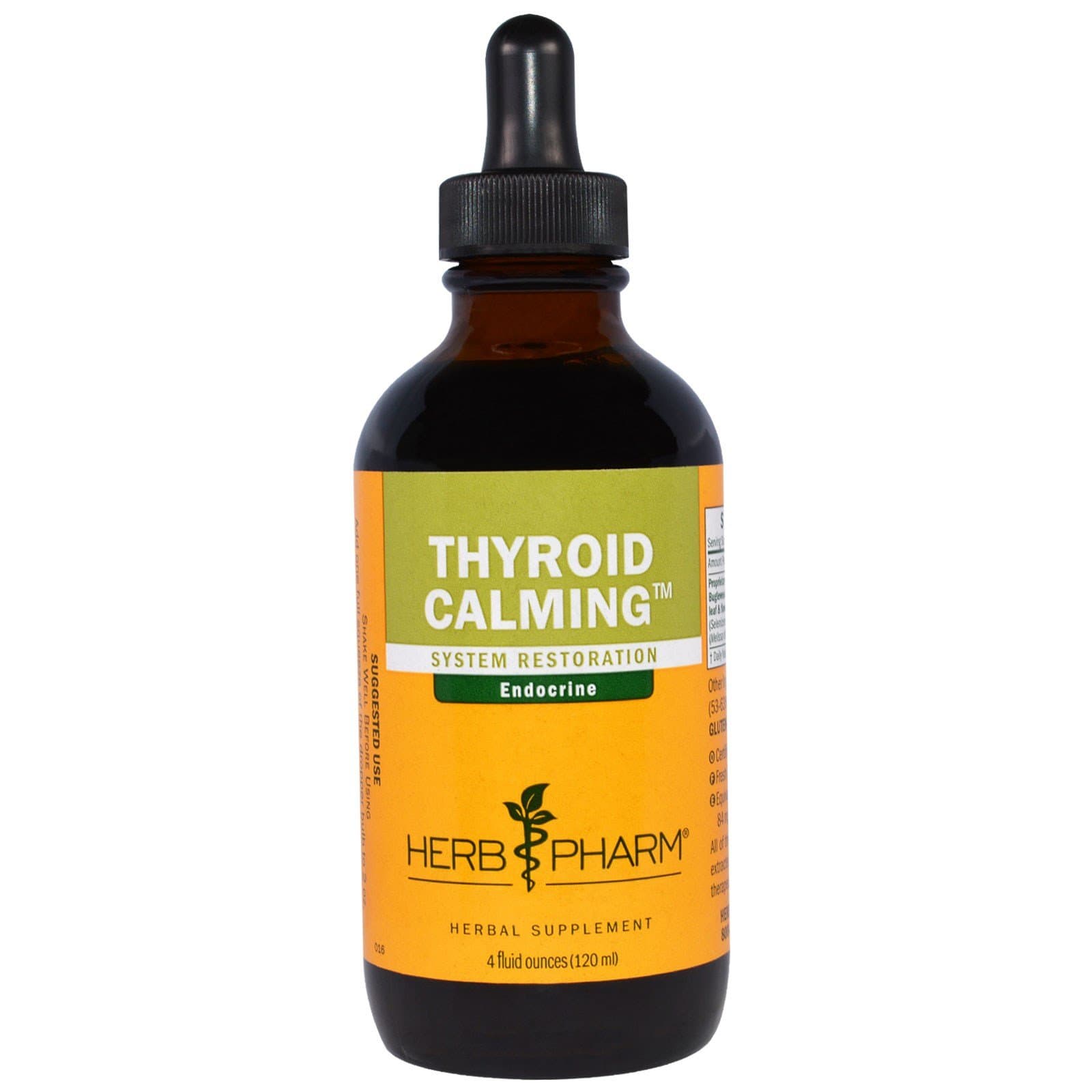 Herb Pharm Thyroid Calming Liquid Formula: Motherwort & Bugleweed Herbal Extract, Endocrine Support Tincture for Natural Endocrine Balance, Non-GMO Herbal Thyroid Calming Supplement, 4 oz*