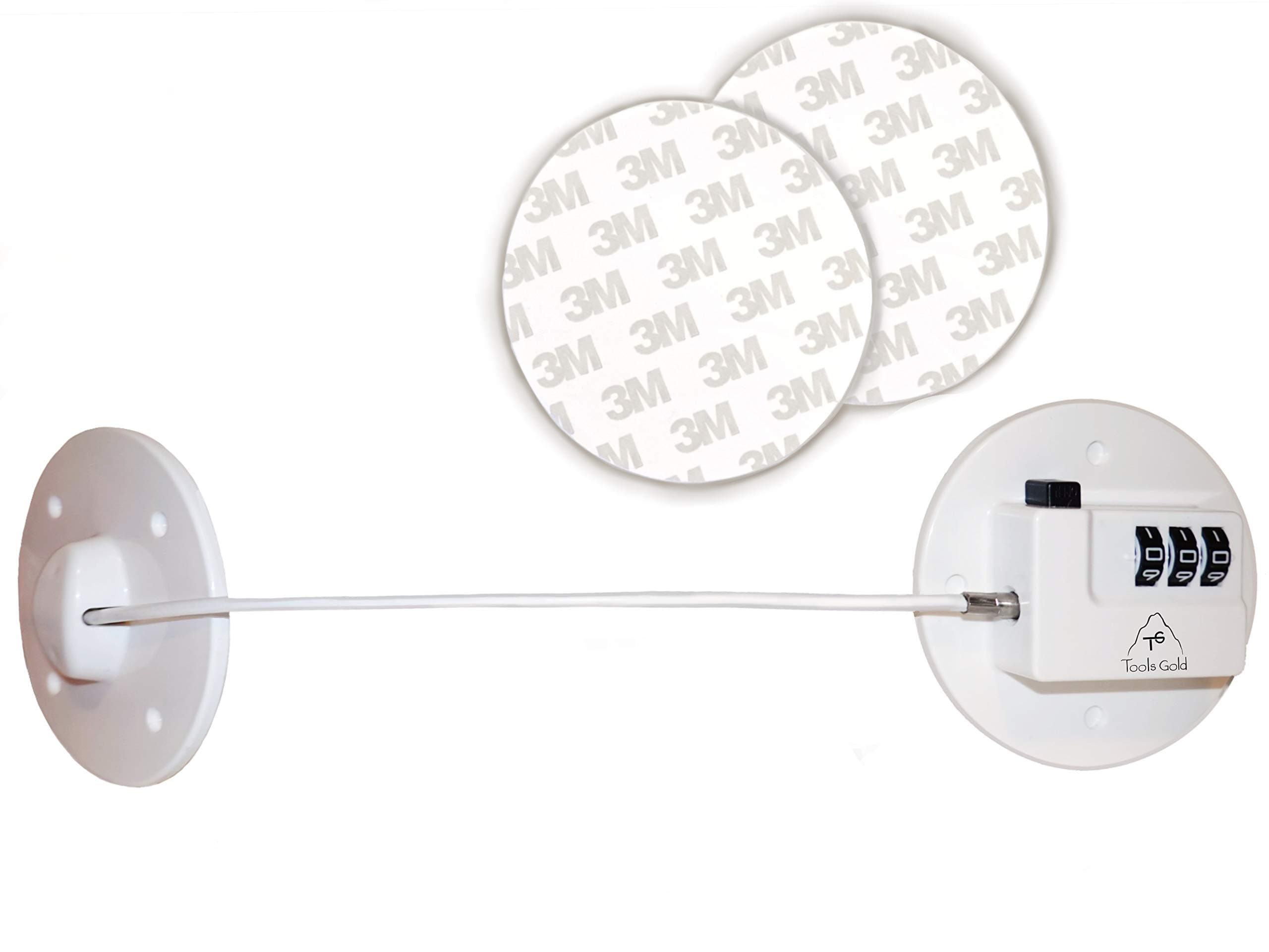 Fridge Lock, Refrigerator Lock, mini fridge lock, File Cabinet Lock, Drawer Lock, Lock for Cabinet, Child Safety lock Refrigerator Door Lock combination, fridge door lock with combination by ToolsGold