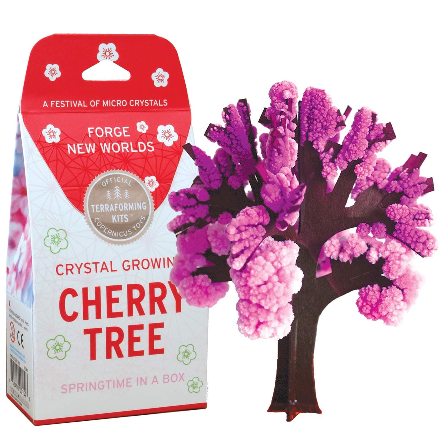 COPERNICUS TOYS Crystal Growing Cherry Tree | Official Terraformer kit | Grows in Hours | Facts and Instructions Included