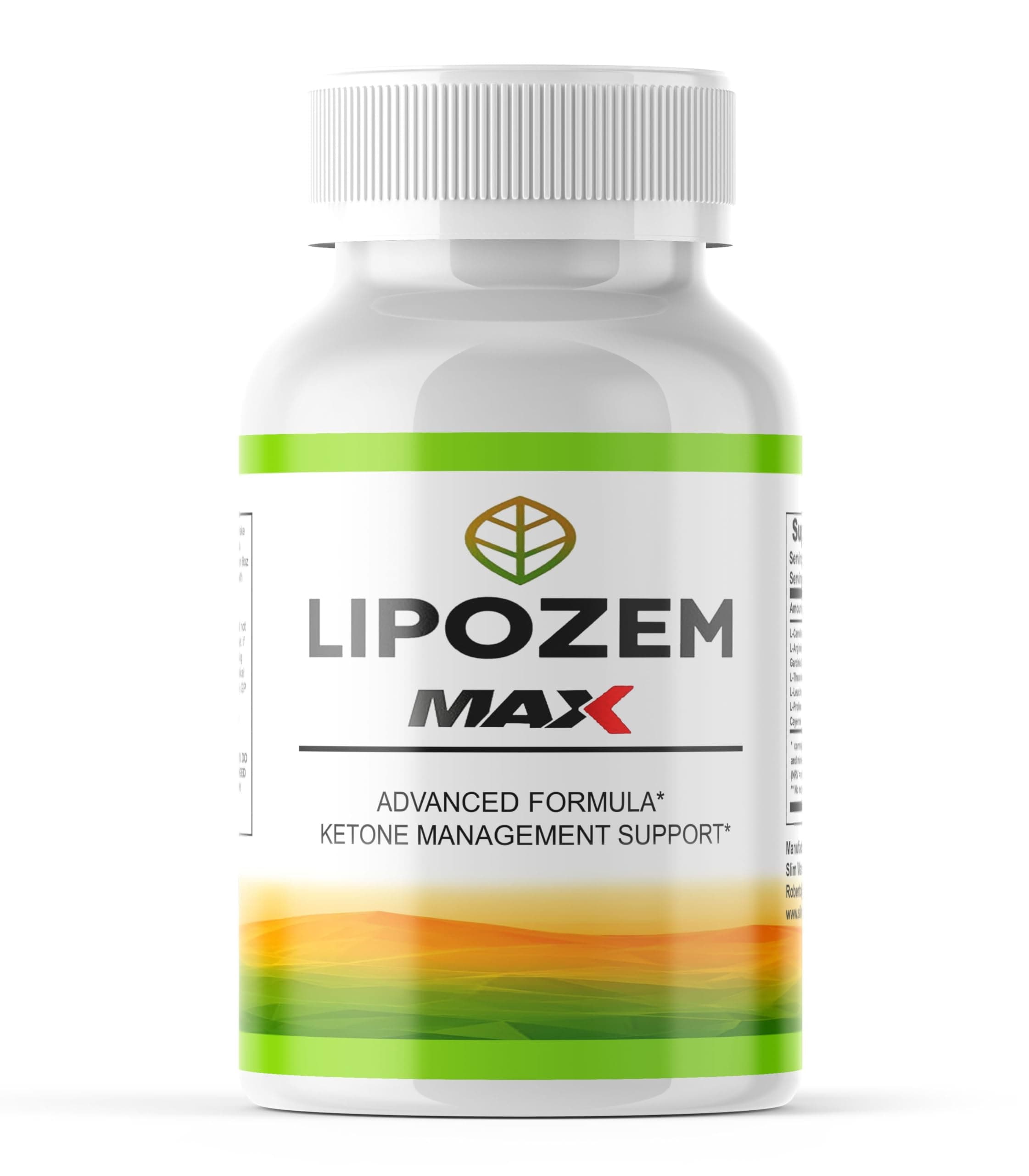 Lipozem Max - Advanced Fat Burner, Natural Weight Loss Support with L-Carnitine, Garcinia Cambogia & Cayenne, Vegan Capsules, 60 Count, Slim Warriors