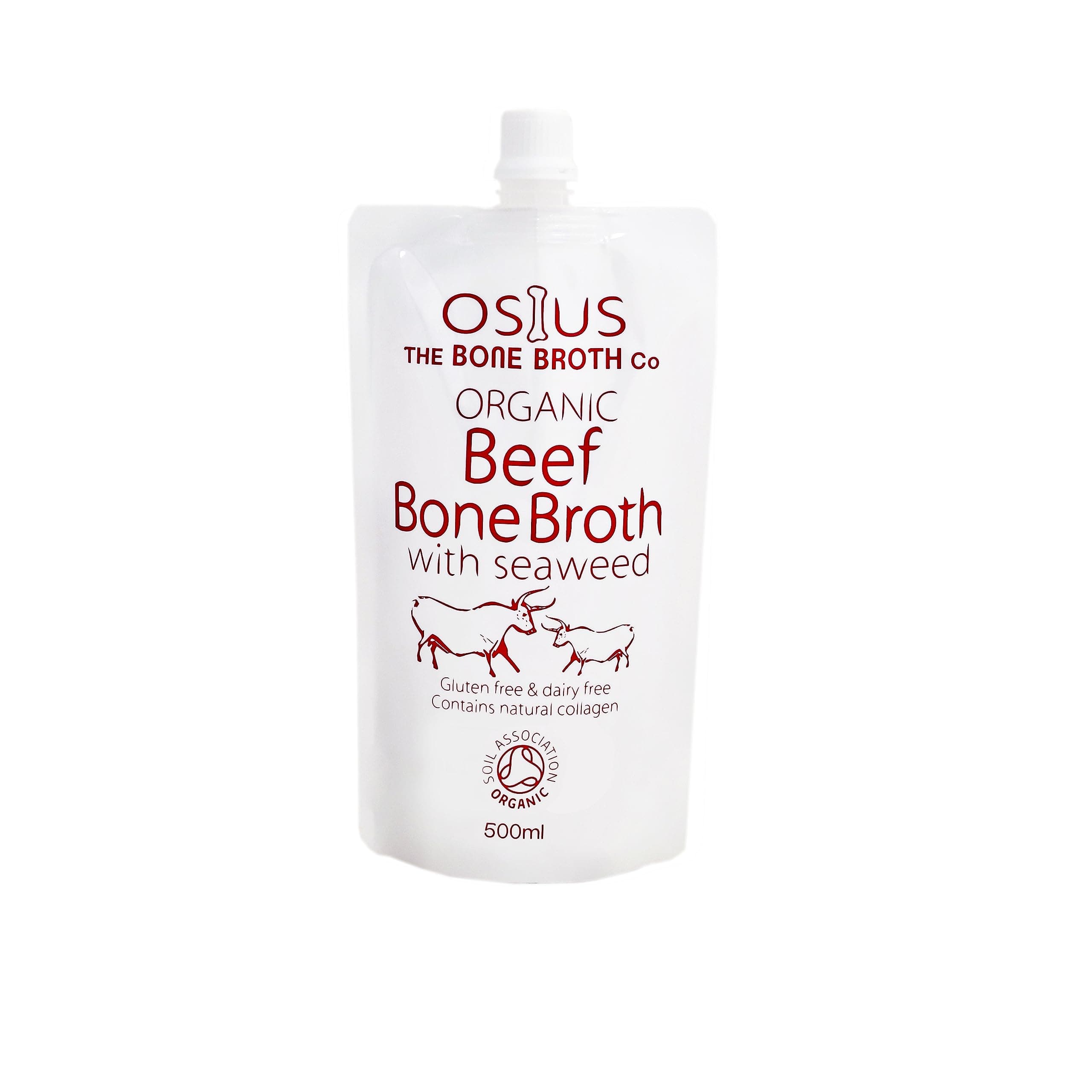 Osius Organic Beef Bone Broth with Seaweed | 500ml - Pack of 5