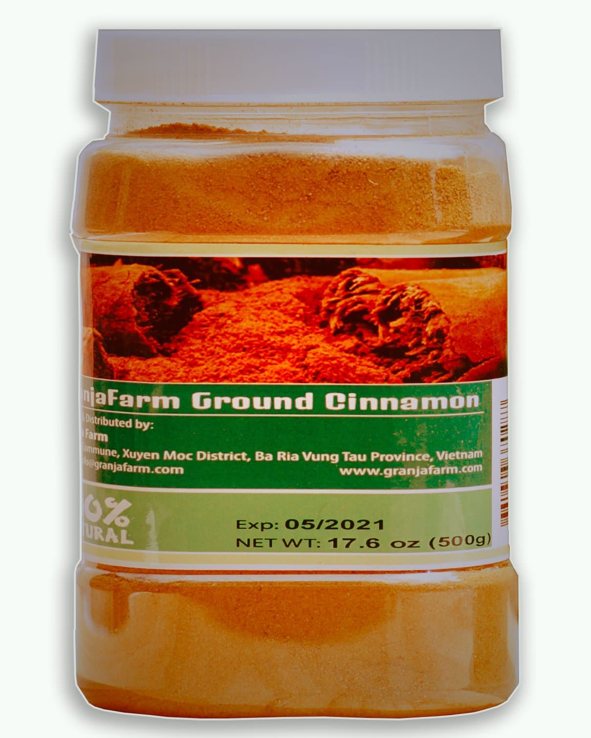 GranjaFarm Ground Cinnamon 17.6 Oz (500g)