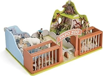Papo Wild Animal Kingdom Environments Set, The Zoo