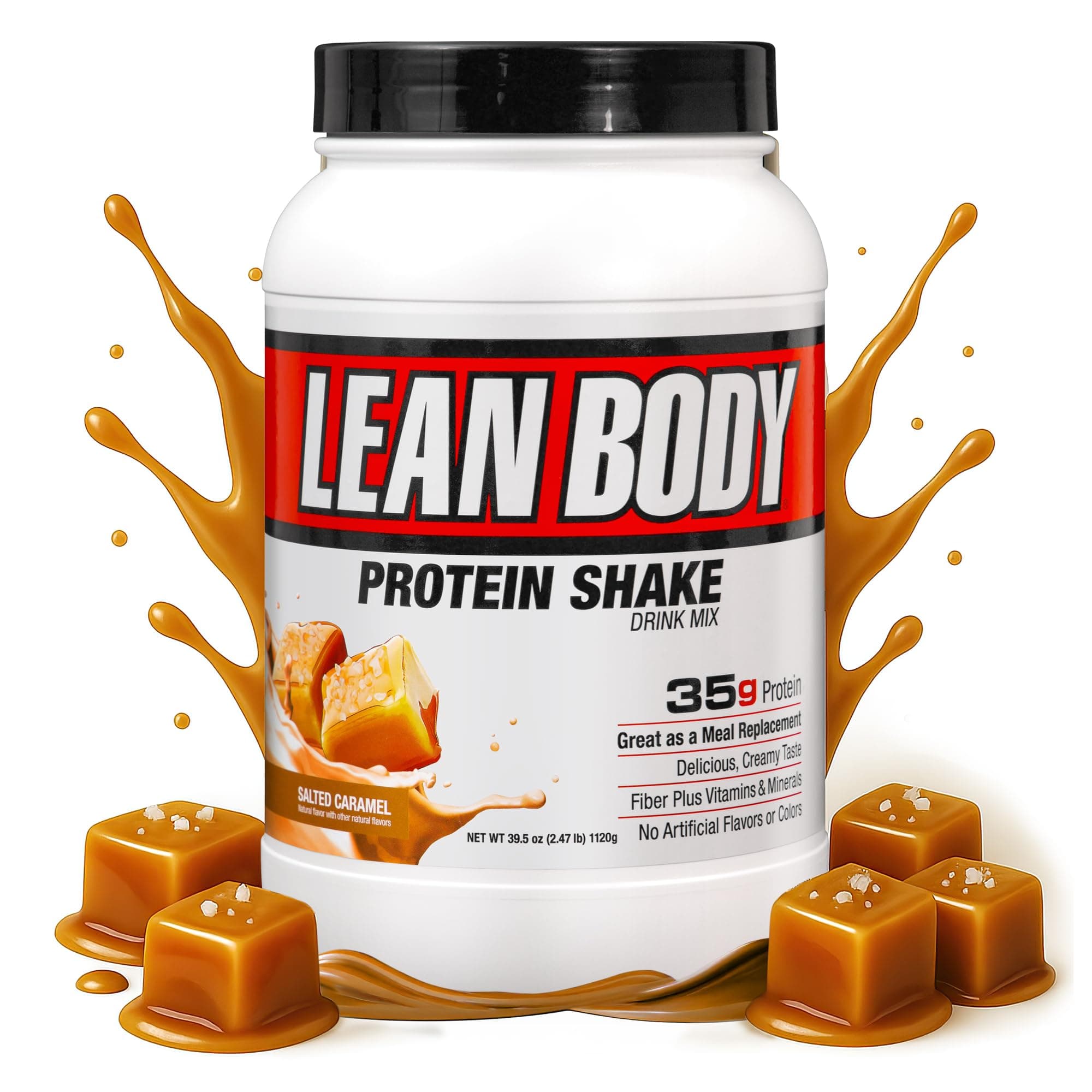 Labrada Nutrition - Lean Body 16 Serving MRP 2.47lb Bag, Salted Caramel (Salted Caramel) Packaging May Vary