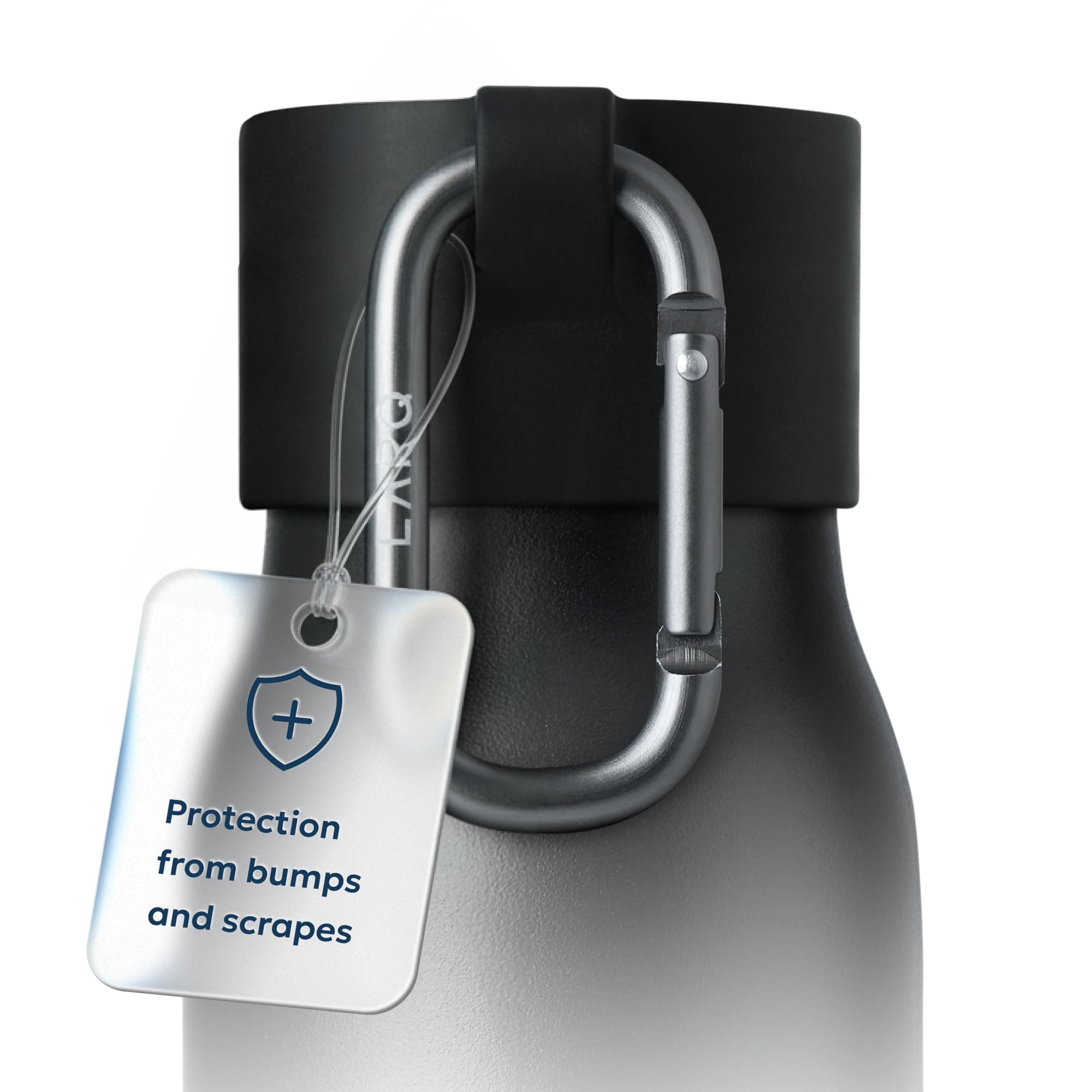 Active Loop - Bump Protector for Your Cap with Easy Carry Carabiner, Black