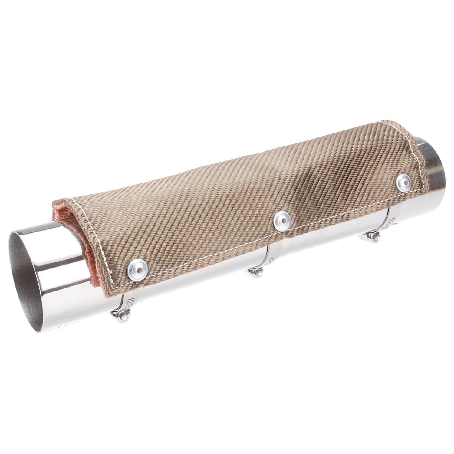 Design Engineering 010451 Titanium Pipe Shield - Exhaust Heat Shield, 6" X 2'