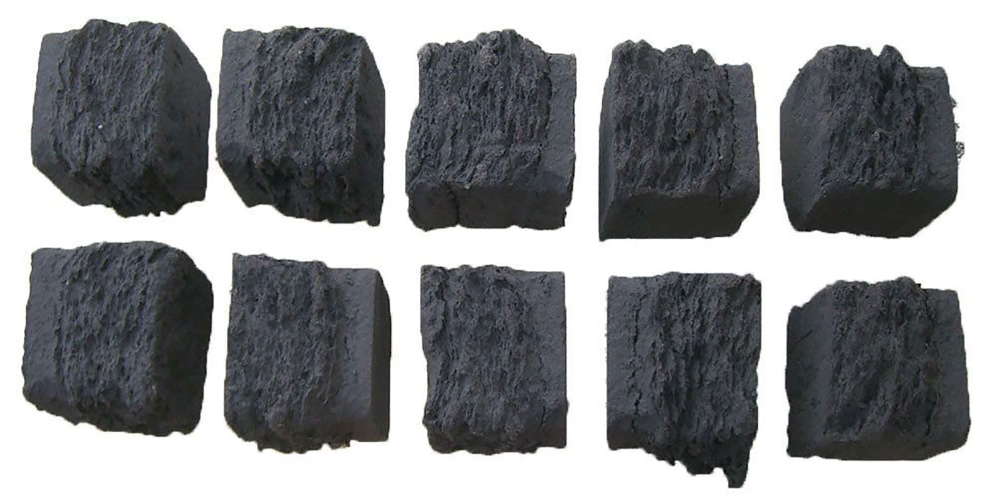 10 Realistic Replacement Gas Fire Coals Ceramic Product - Suitable For Living Flame Gas Fire, Electric Fire, LPG Or Natural Gas Fires - UK Manufactured