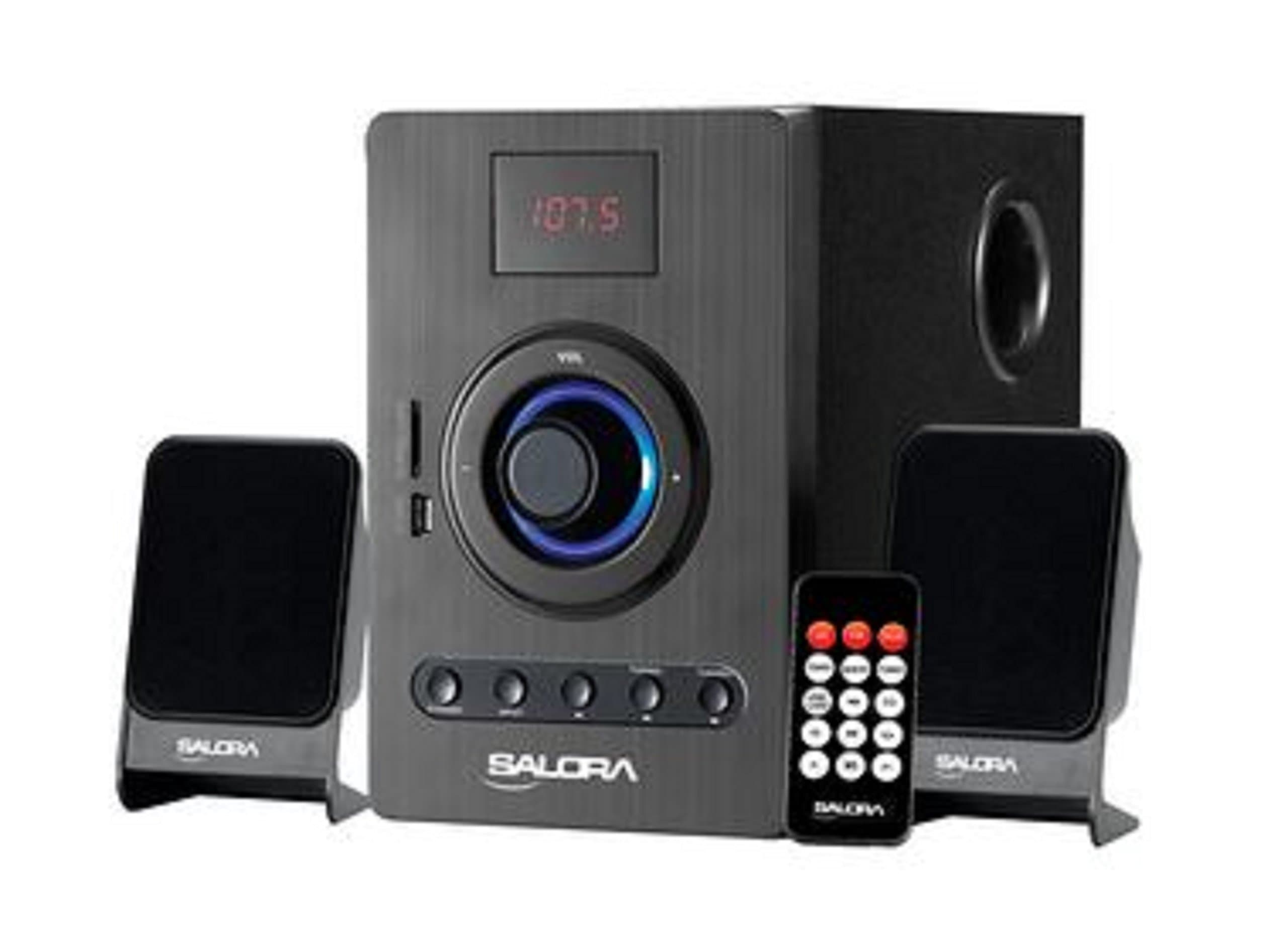 UNGROL 2.1 Channel Multimedia Speaker System - Black - USB, RCA - Stereo - MP3 - 40W RMS