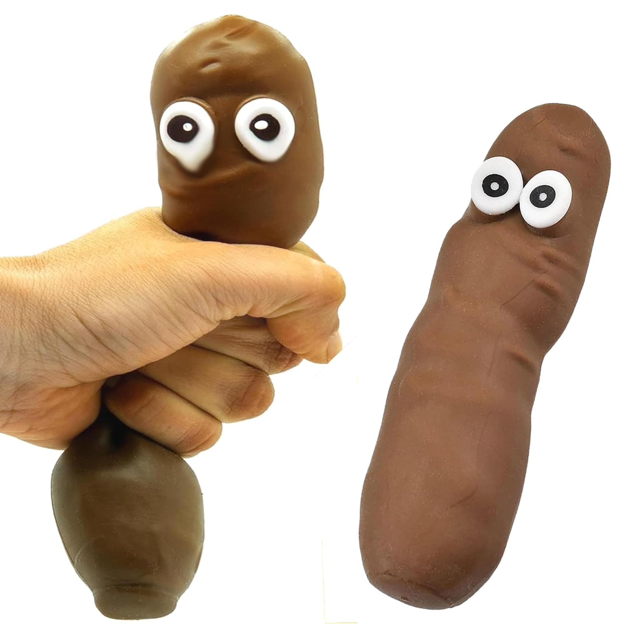 Stretchy Poo Stress Relief and make a fun with this toy, Brown Poo Sensory Toy is a Funny Novelty Prank, Magical and Squishy Stress Relief Fidget Fiddle Toy
