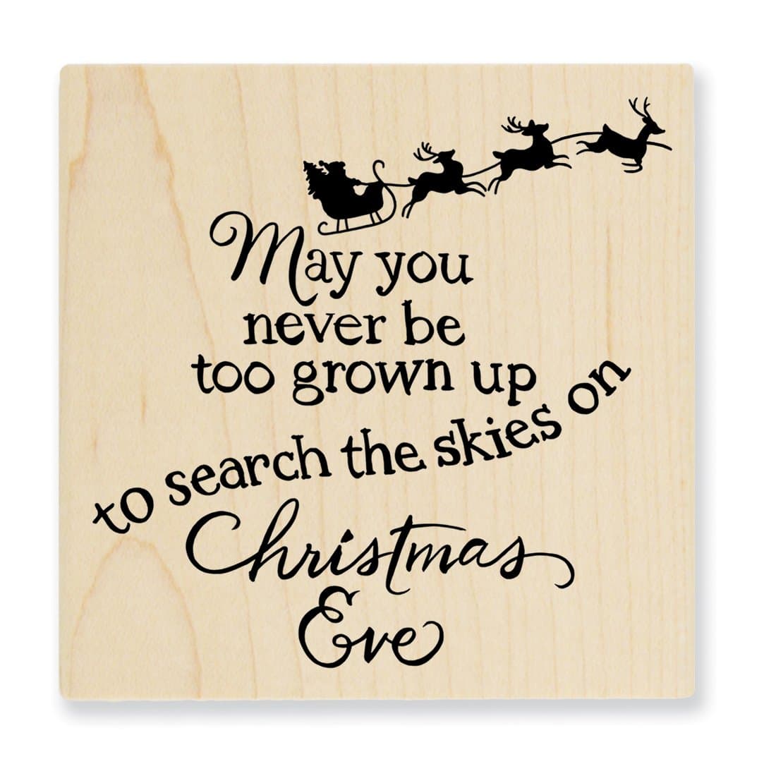 Stampendous Wood Stamp, Christmas Sky