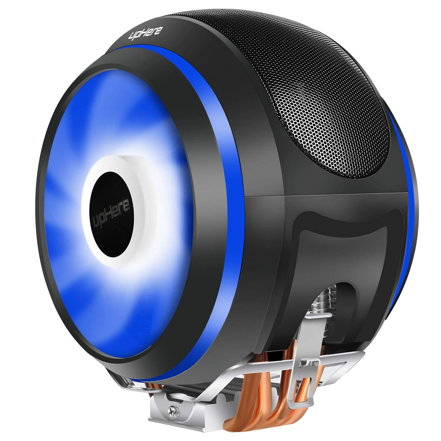 upHere blue LED cpu cooler cooling fans with 4 Direct Contact Heatpipes Double-bladed Fans silent fans,CCF150BE