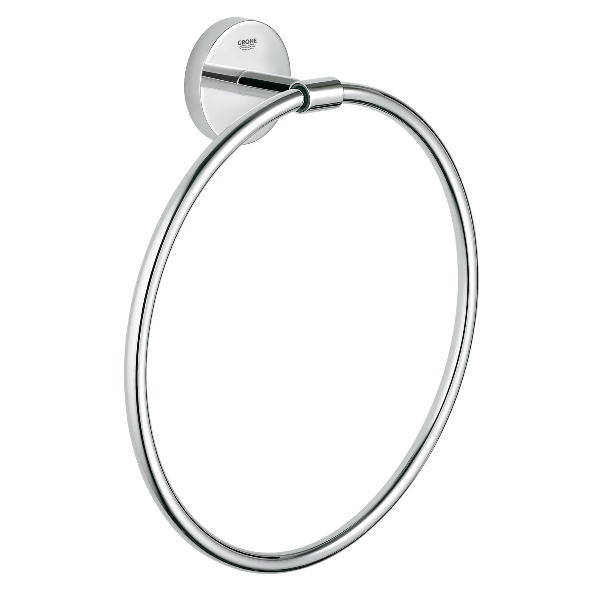 Baucosmopolitan Towel Ring Accessories Bath, Chrome, 40460001