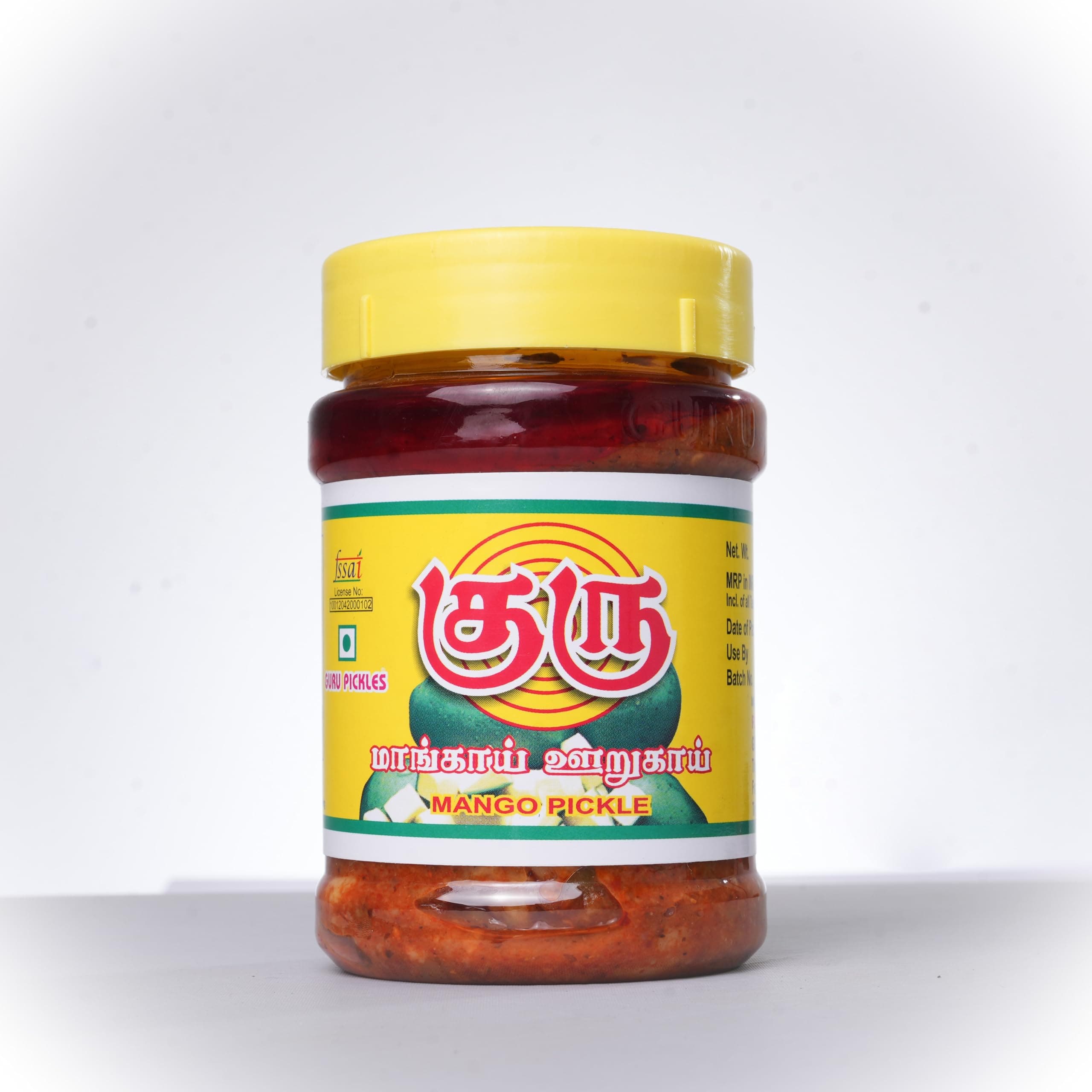 GURU Delicious Spicy Mango Pickle, Traditional Aam ka Achar Mango Pickle,300g